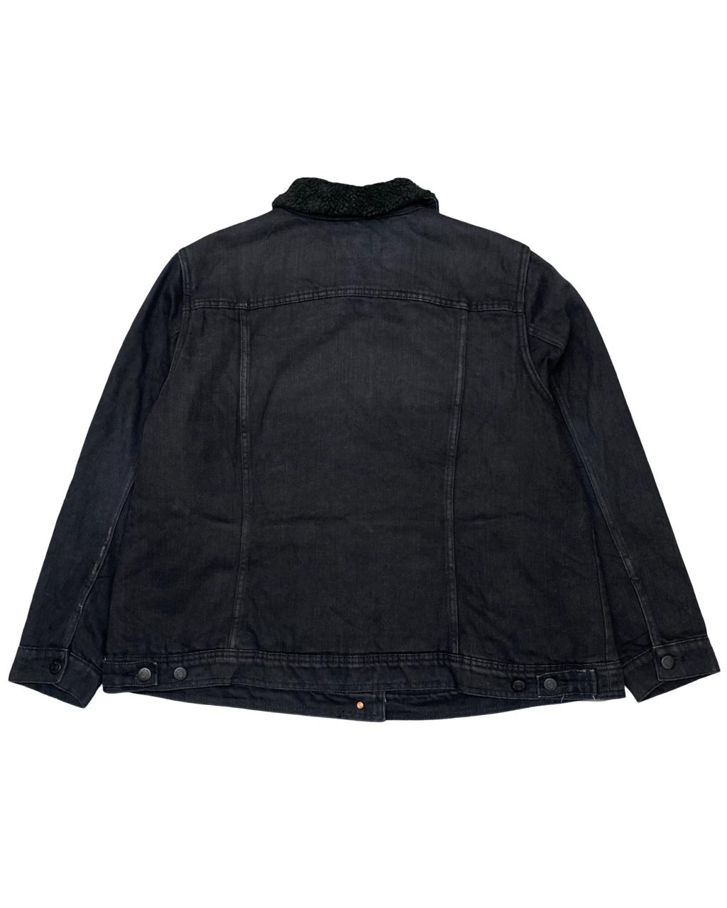 Old Navy Sherpa-Lined Denim Jacket | Size Large | Chest 25"