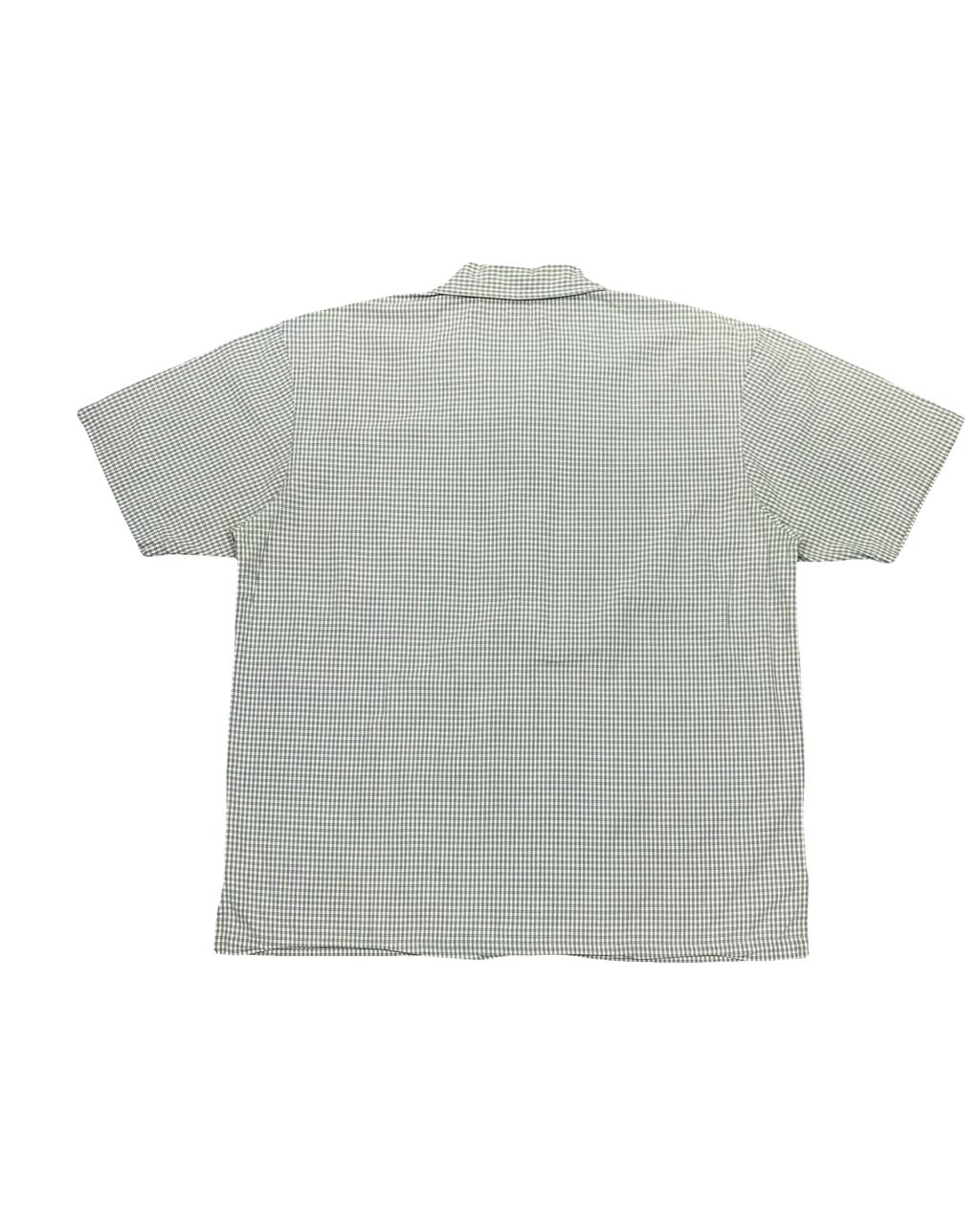 Levi’s Green Micro-Check Short Sleeve Shirt | Size Large | Chest 24.5"