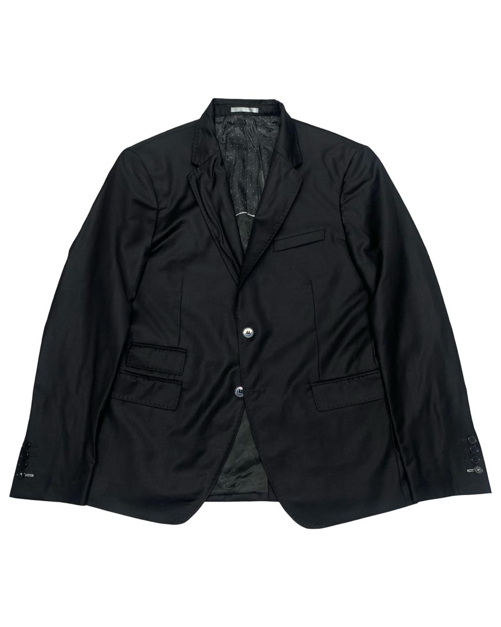 Devred 1902 Black Extra Slim-Fit Blazer | Size Medium | Chest 20.5”