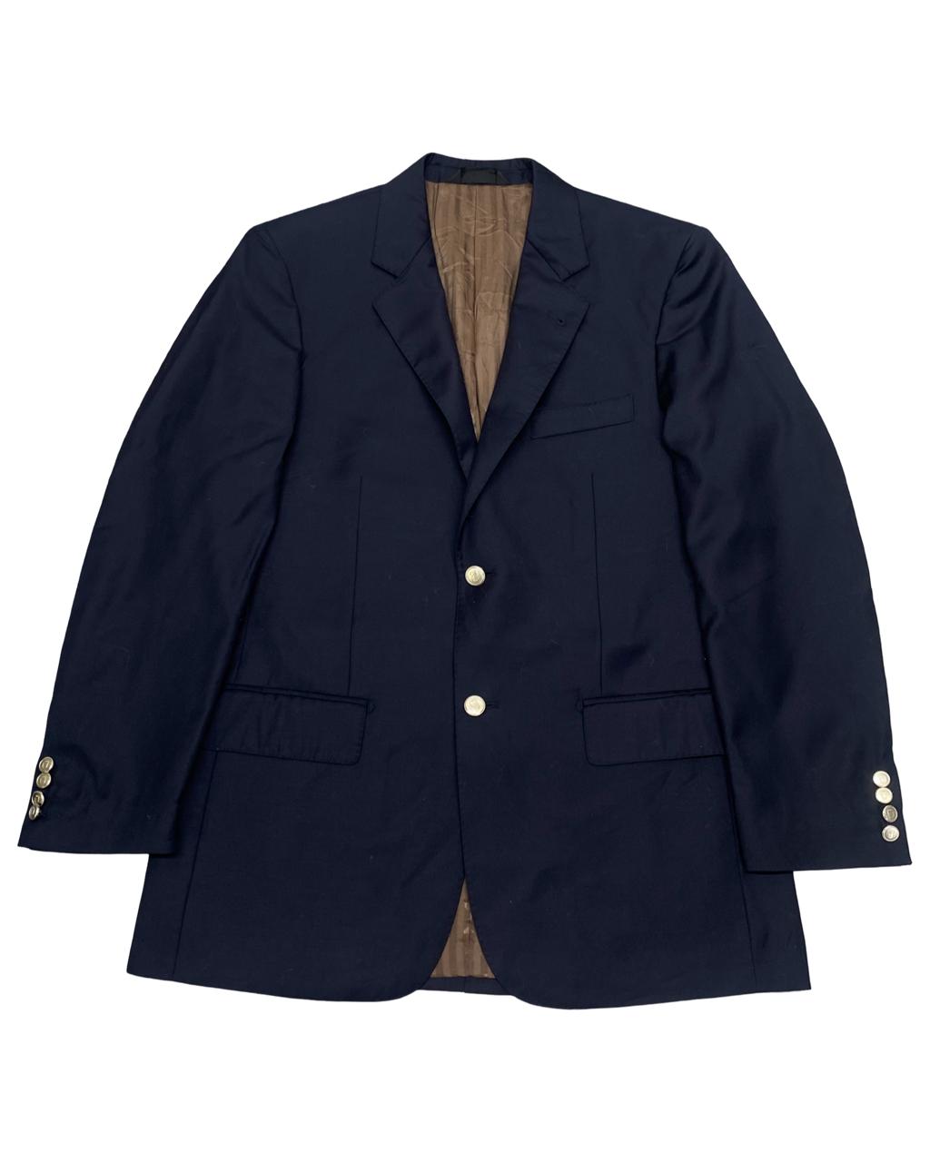 Baroni Navy Slim-Fit Blazer | Size Medium | Chest 22”