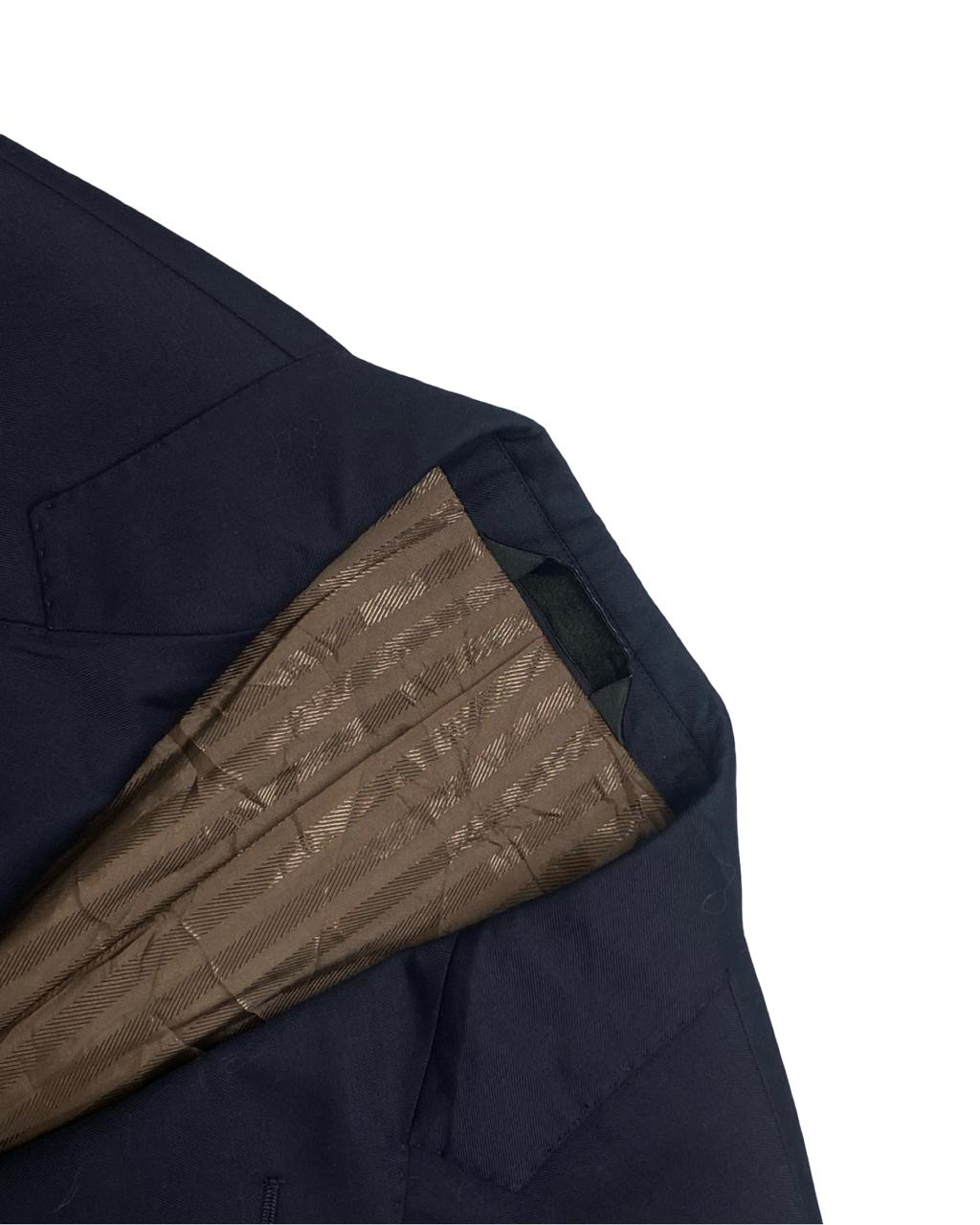 Baroni Navy Slim-Fit Blazer | Size Medium | Chest 22”