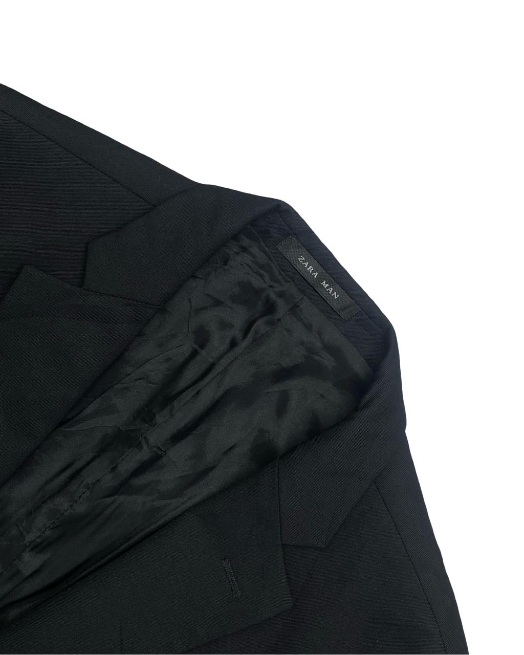 Zara Man Basic Black Blazer | Size Medium |