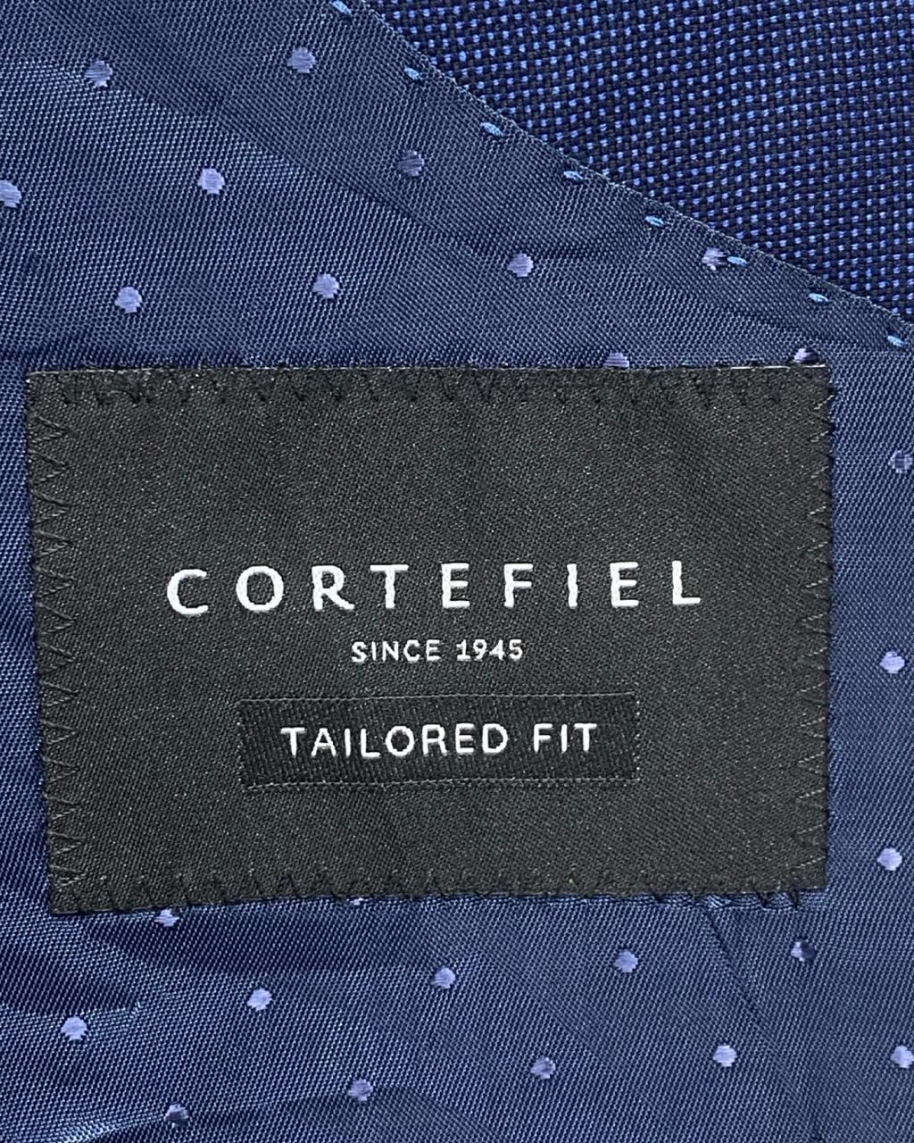 Cortefiel Tailored Fit Navy Blazer | Size Medium | Chest 21.5"