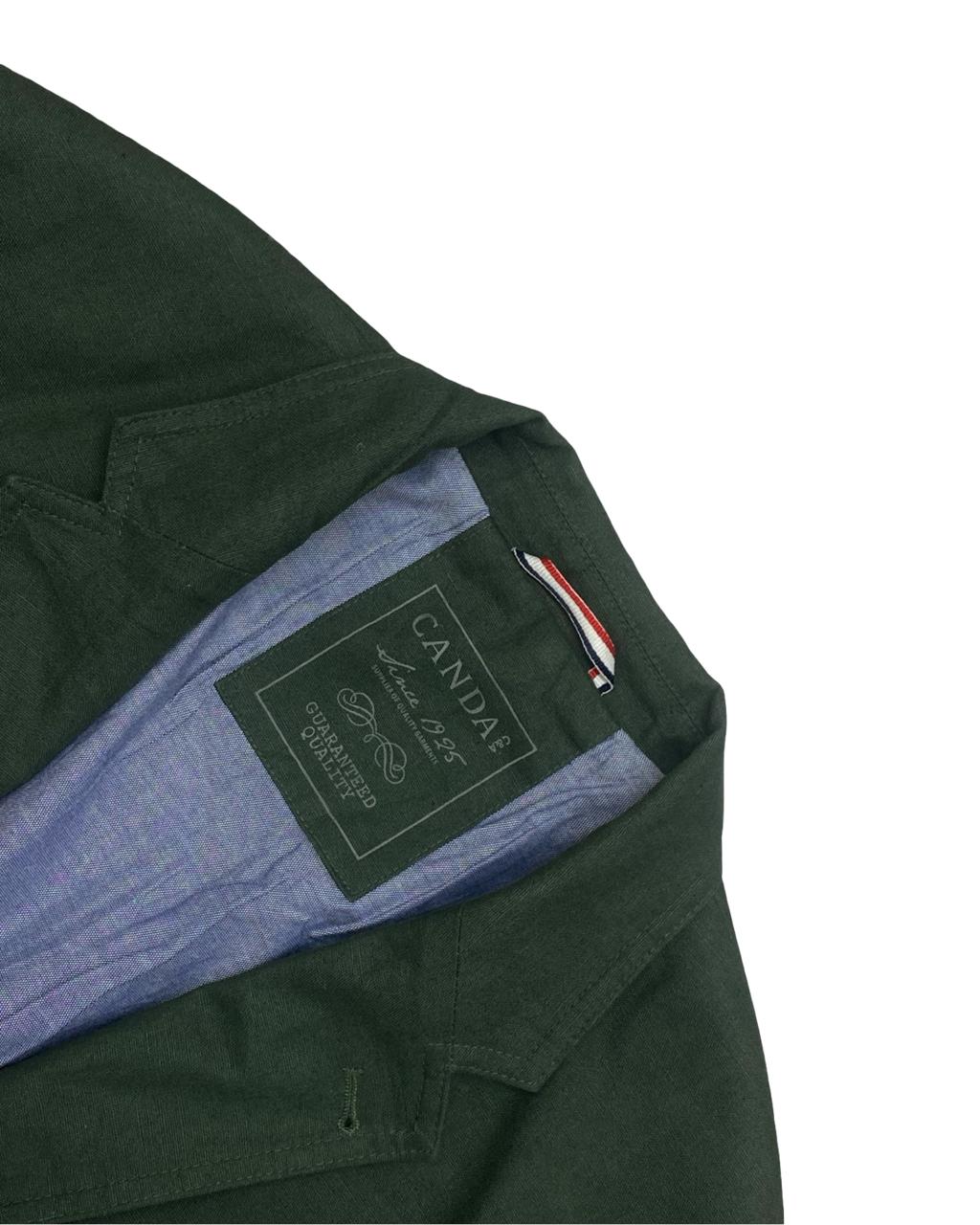 Canda Forest Green Casual Blazer | Size Large | Chest 24"