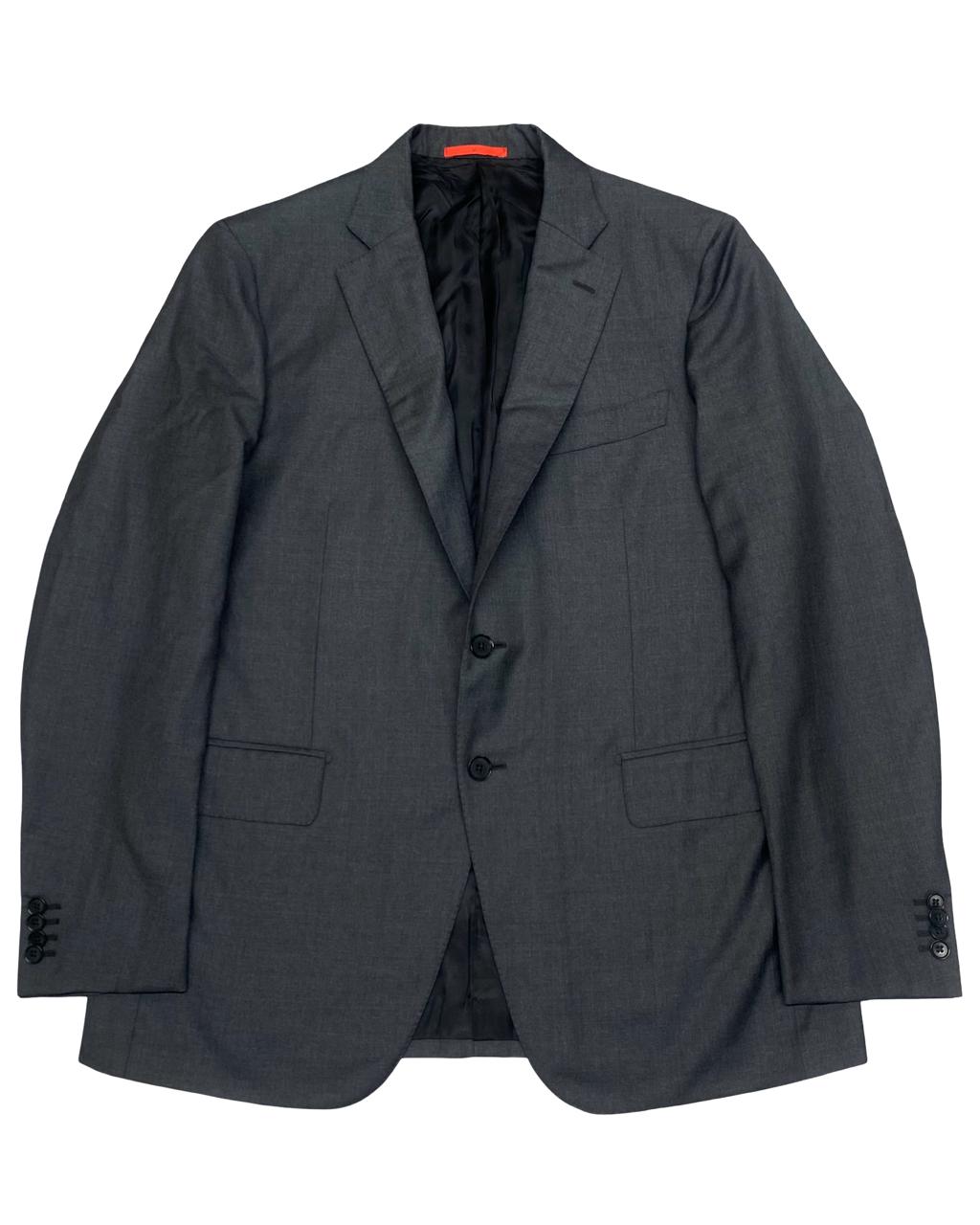 Isaia Napoli Charcoal Wool Blazer | Size Medium | Chest 21.5"