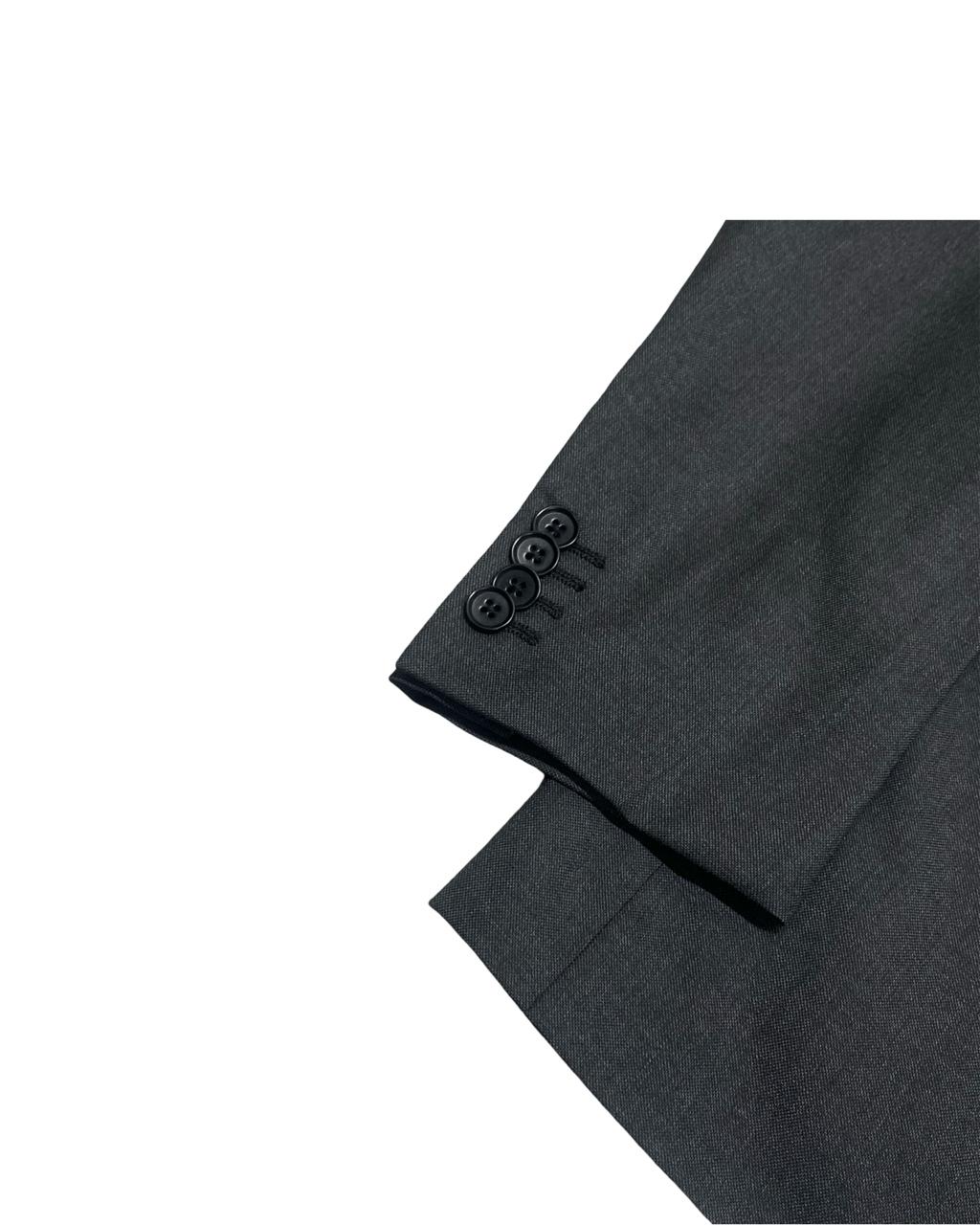 Isaia Napoli Charcoal Wool Blazer | Size Medium | Chest 21.5"