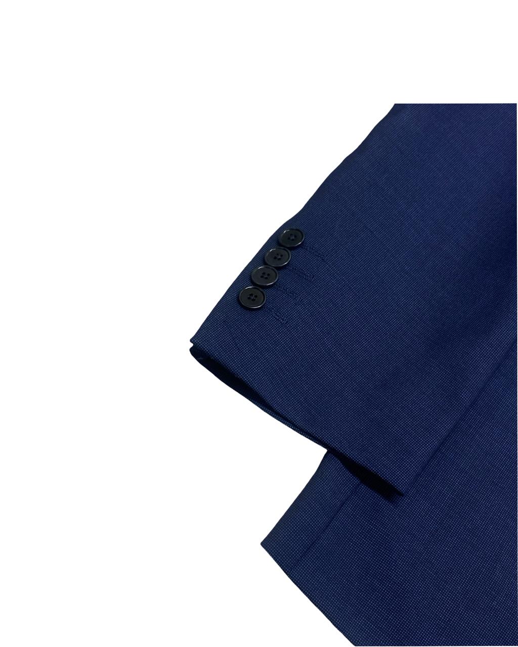 Cortefiel Tailored Fit Navy Blazer | Size Medium | Chest 21.5"