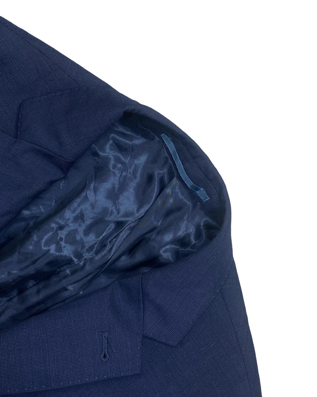 Cortefiel Tailored Fit Navy Blazer | Size Medium | Chest 21.5"