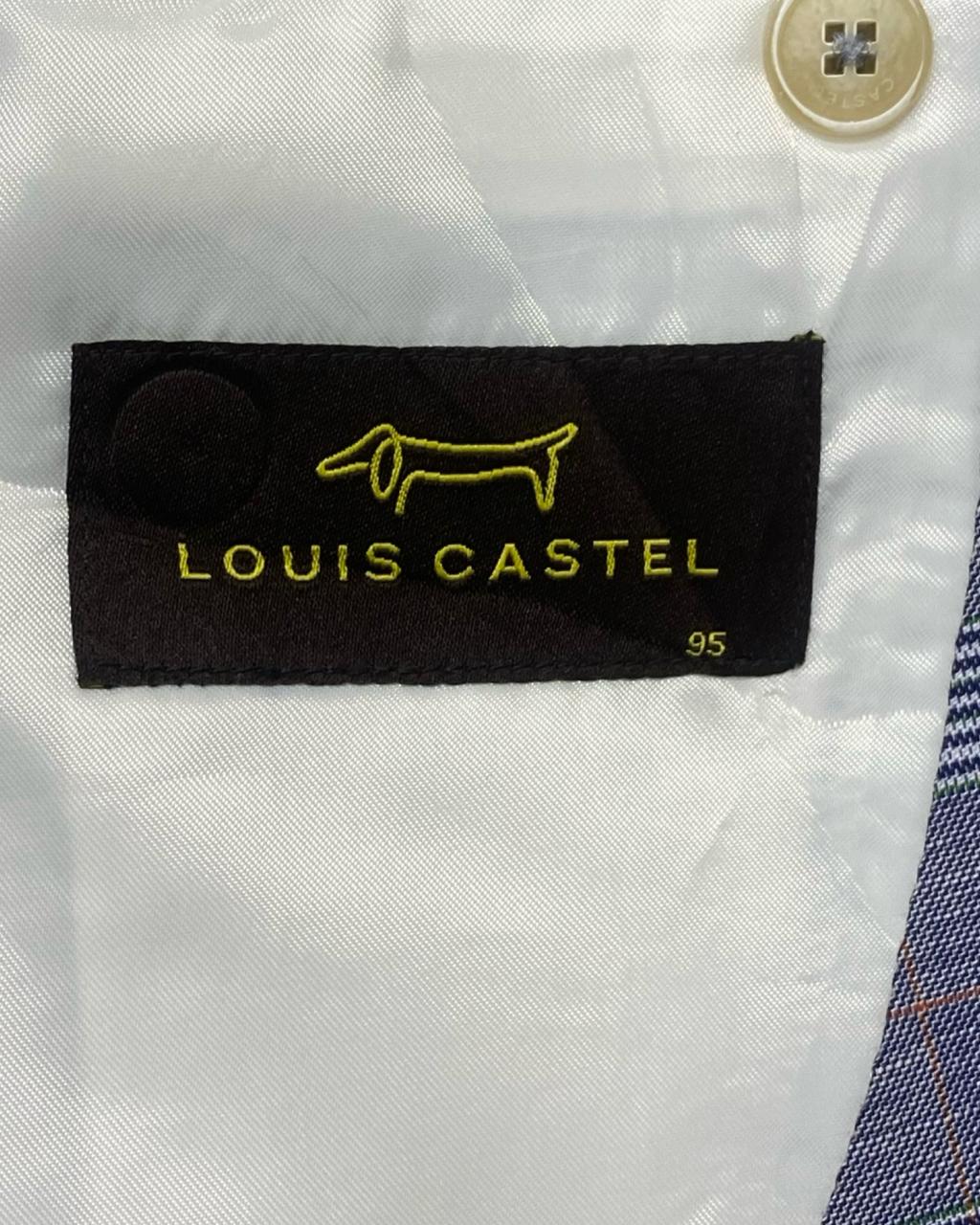 Louis Castel Blue Checked Blazer | Size Small | Chest 20”