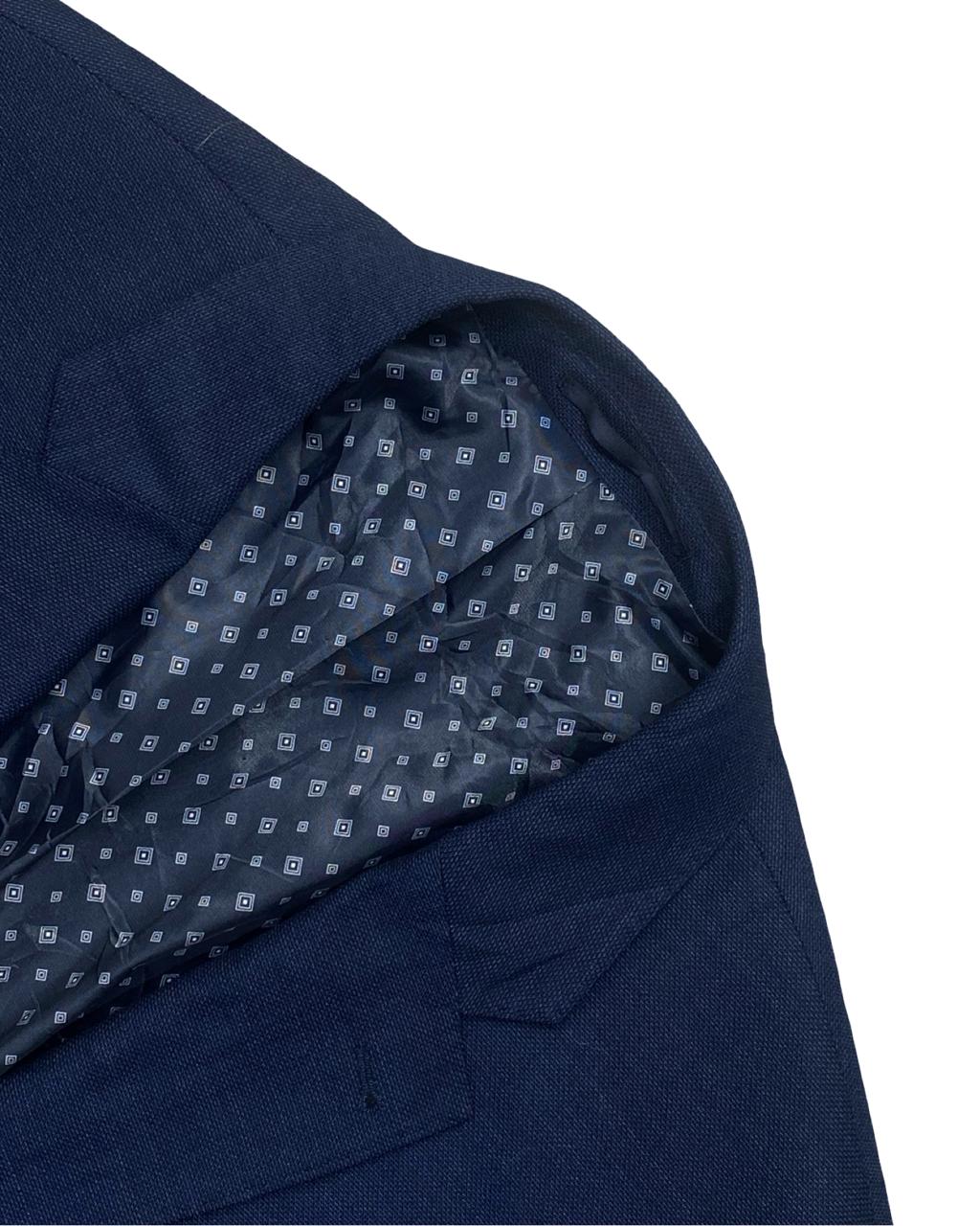 Walbusch Navy Wool Blazer | Size 56 | Chest 24.5”