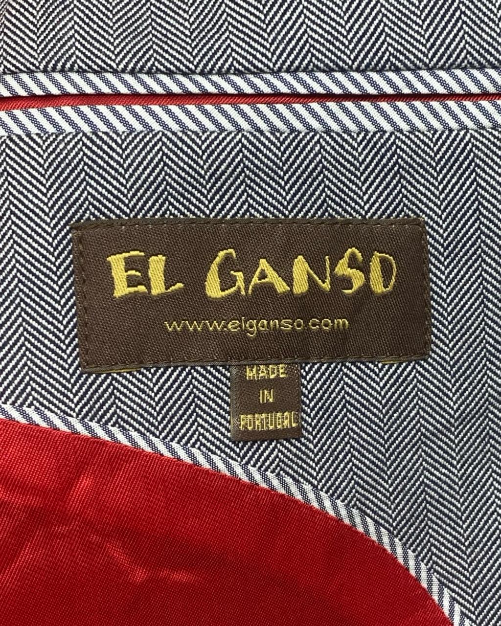 El Ganso Light Grey Striped Blazer | Size Medium | Chest 21.5"