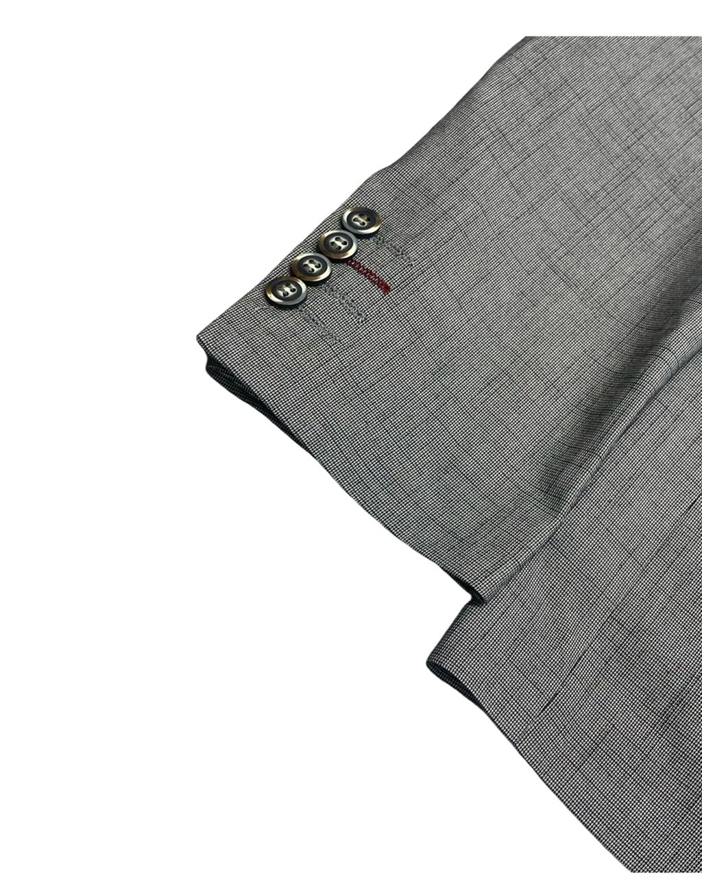 Inter Klas by Safari Light Grey Textured Blazer | Size Medium | Chest 21"