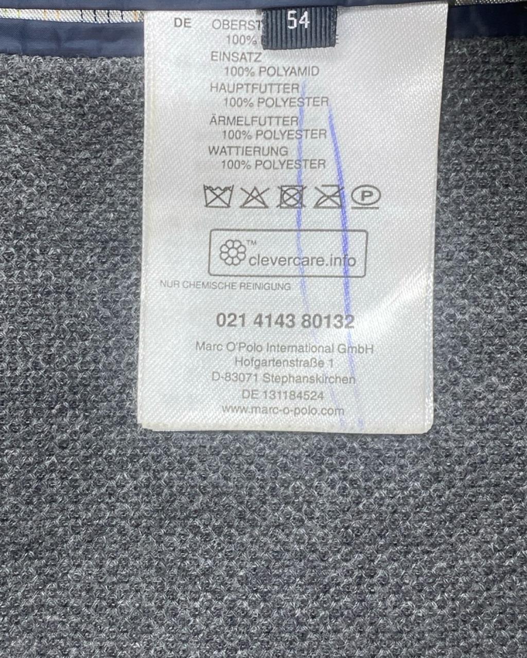 Marc O’Polo Grey Knit Jersey Blazer | Size 54 (Large) | Chest 23.5"