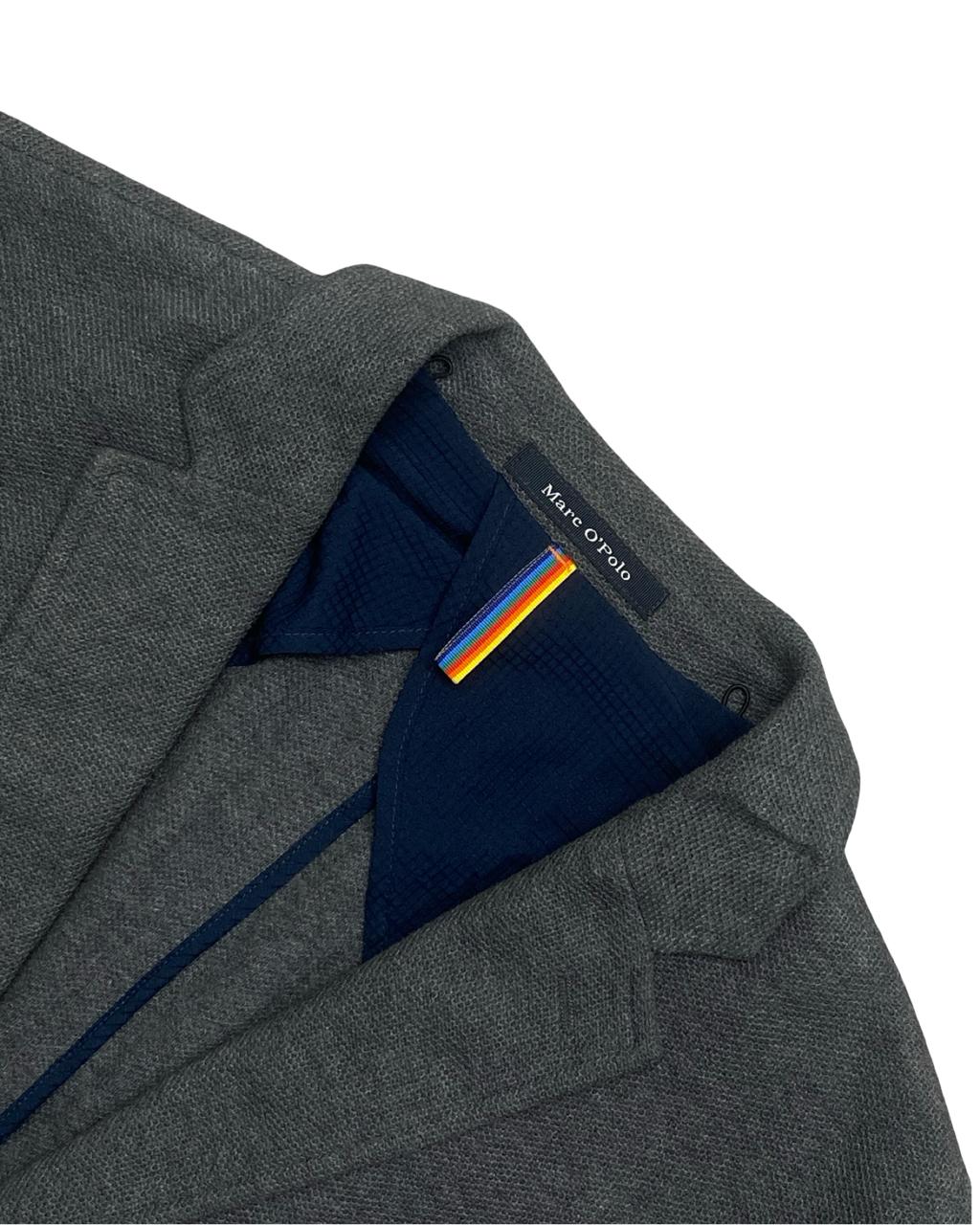 Marc O’Polo Grey Knit Jersey Blazer | Size 54 (Large) | Chest 23.5"