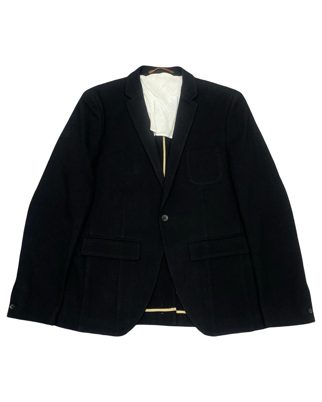 Blue de Gênes Black Heritage Blazer | Size 54 (Medium) | Chest 22"