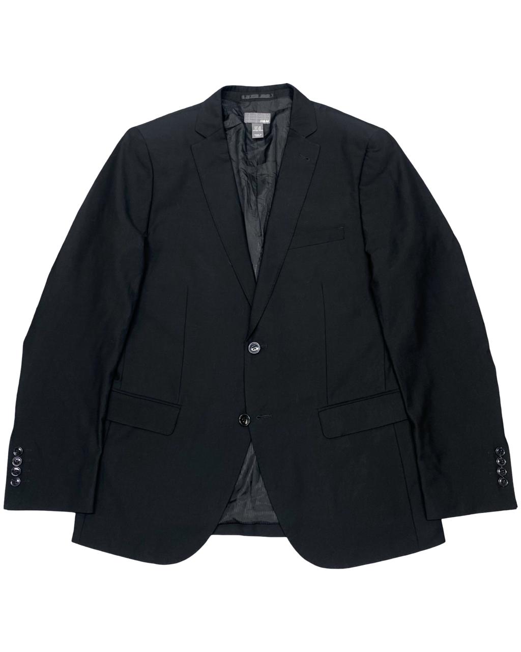 H&M Classic Black Blazer | Size Medium (EUR 50 / US 40R) | Chest 21"