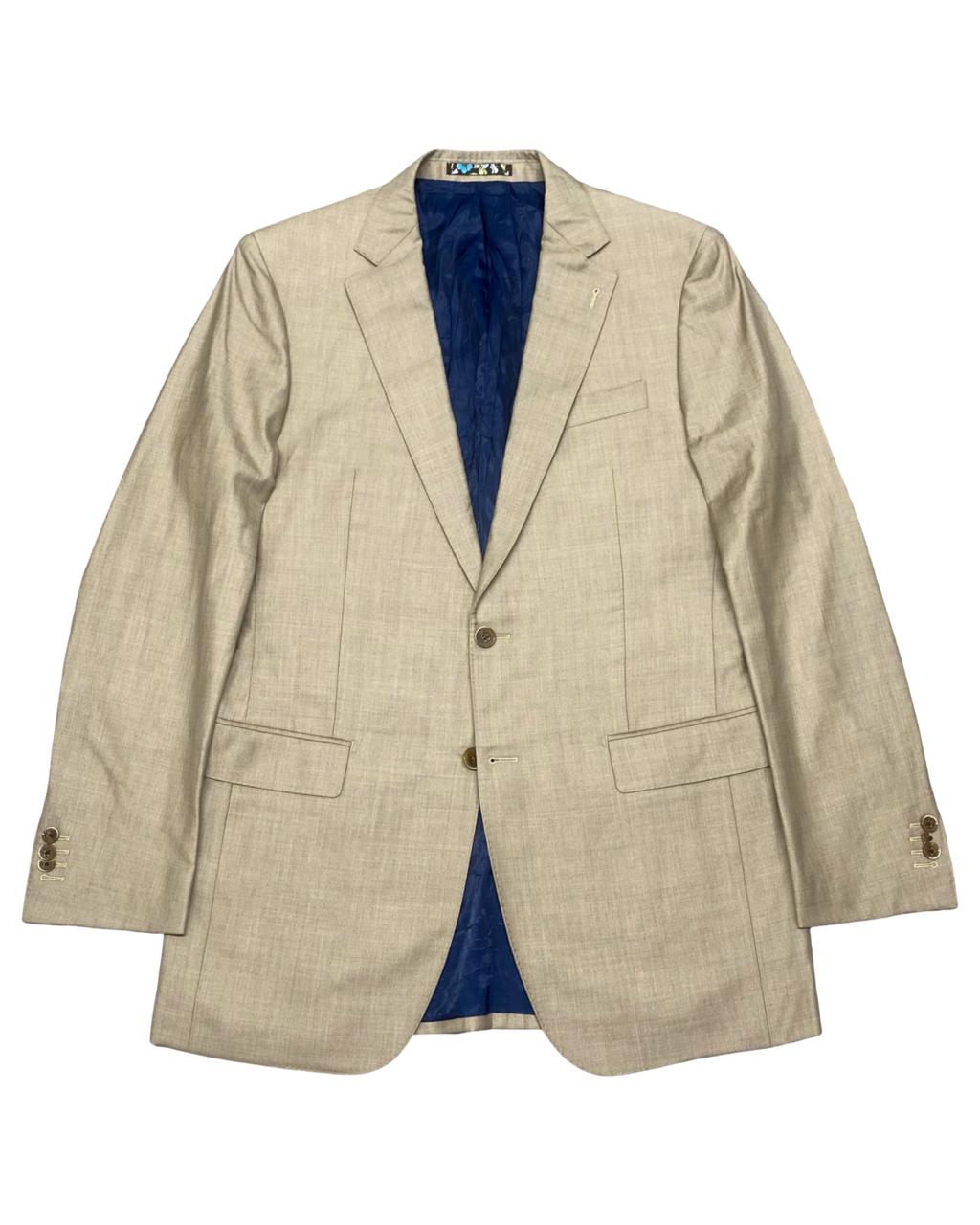 The Society Shop Beige British Classics Blazer | Size Medium | Chest 21.5”