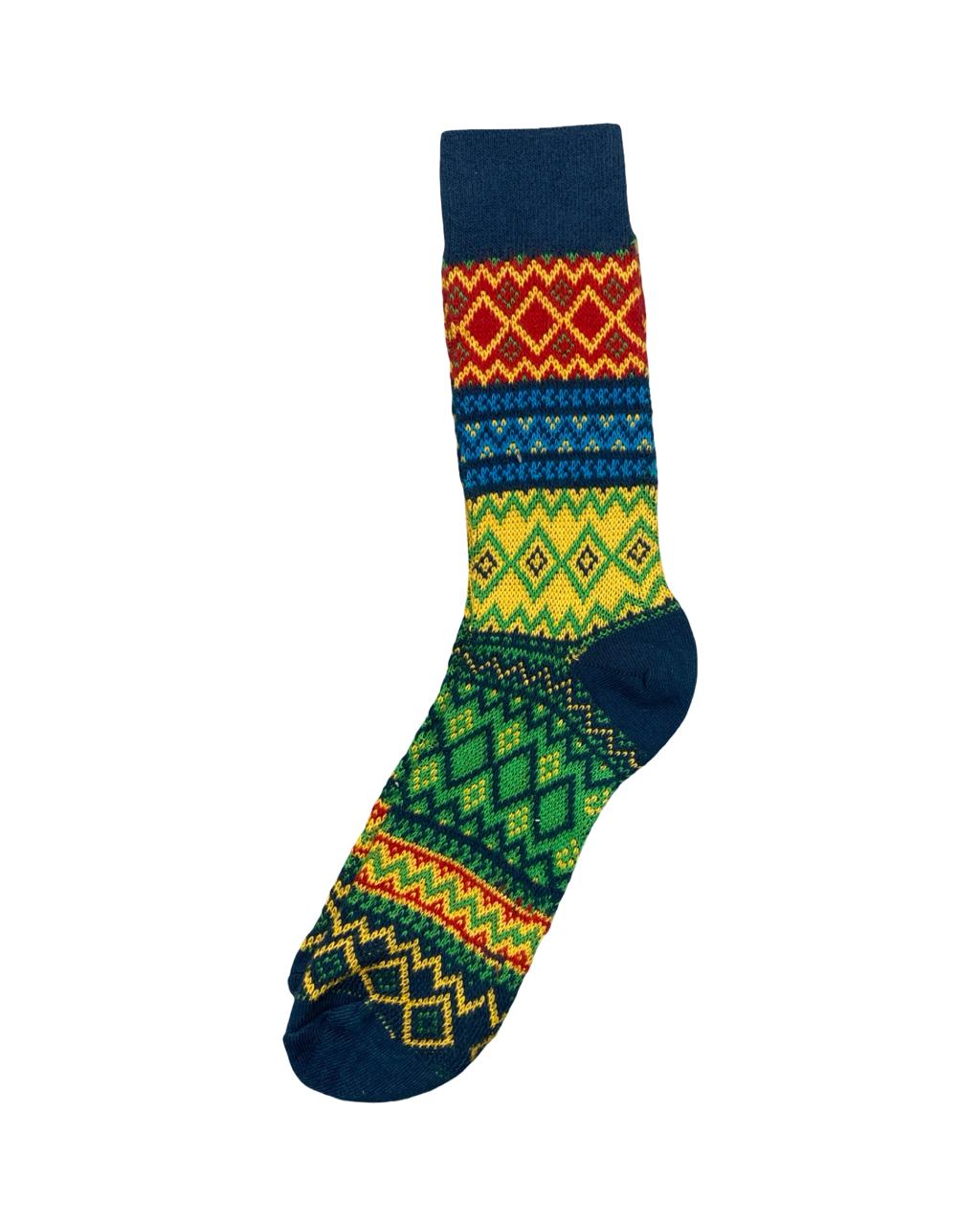 Winter Knit Socks – Nordic Pattern (Pack of 3)