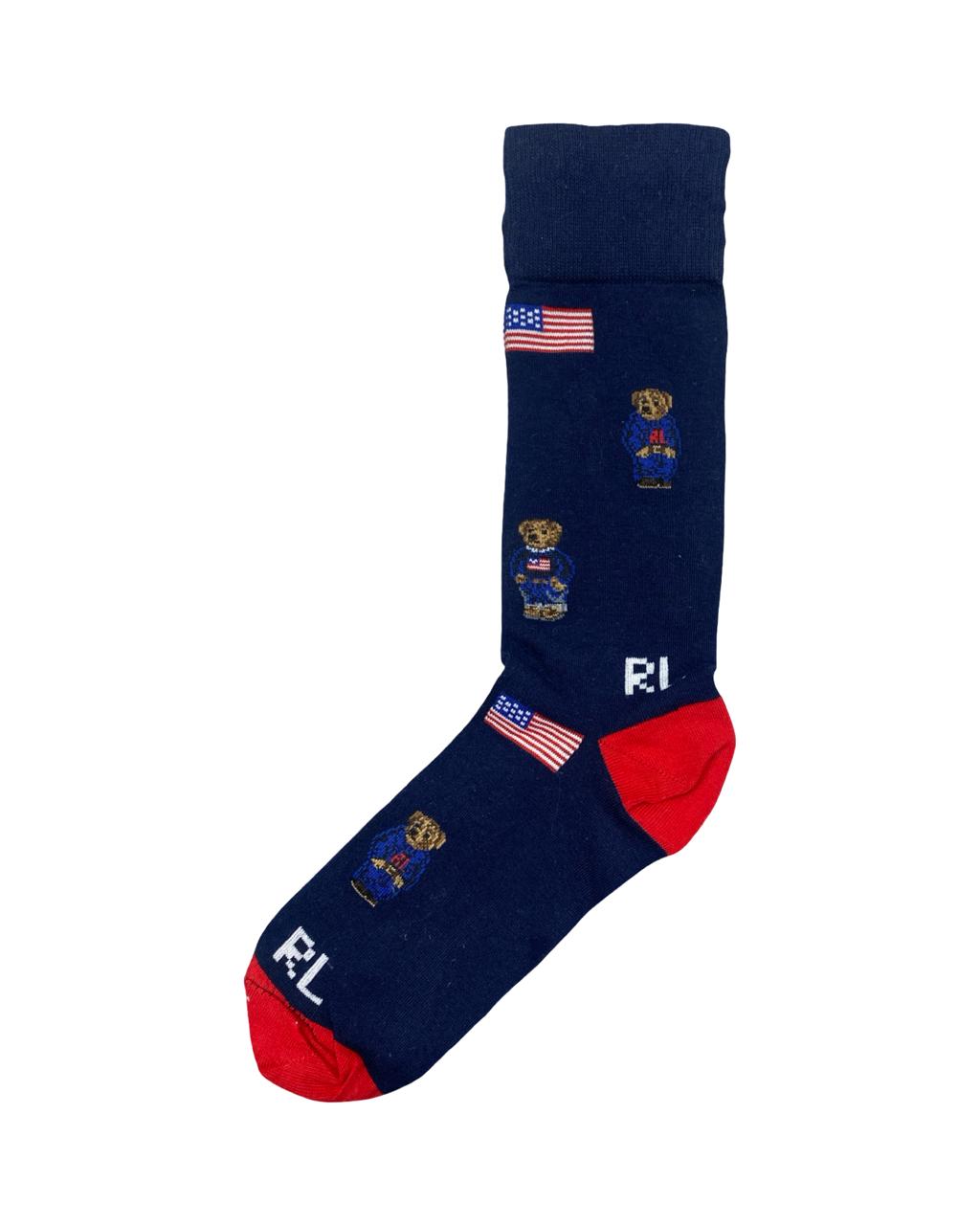 Polo Bear Crew Socks – Navy (USA Edition)