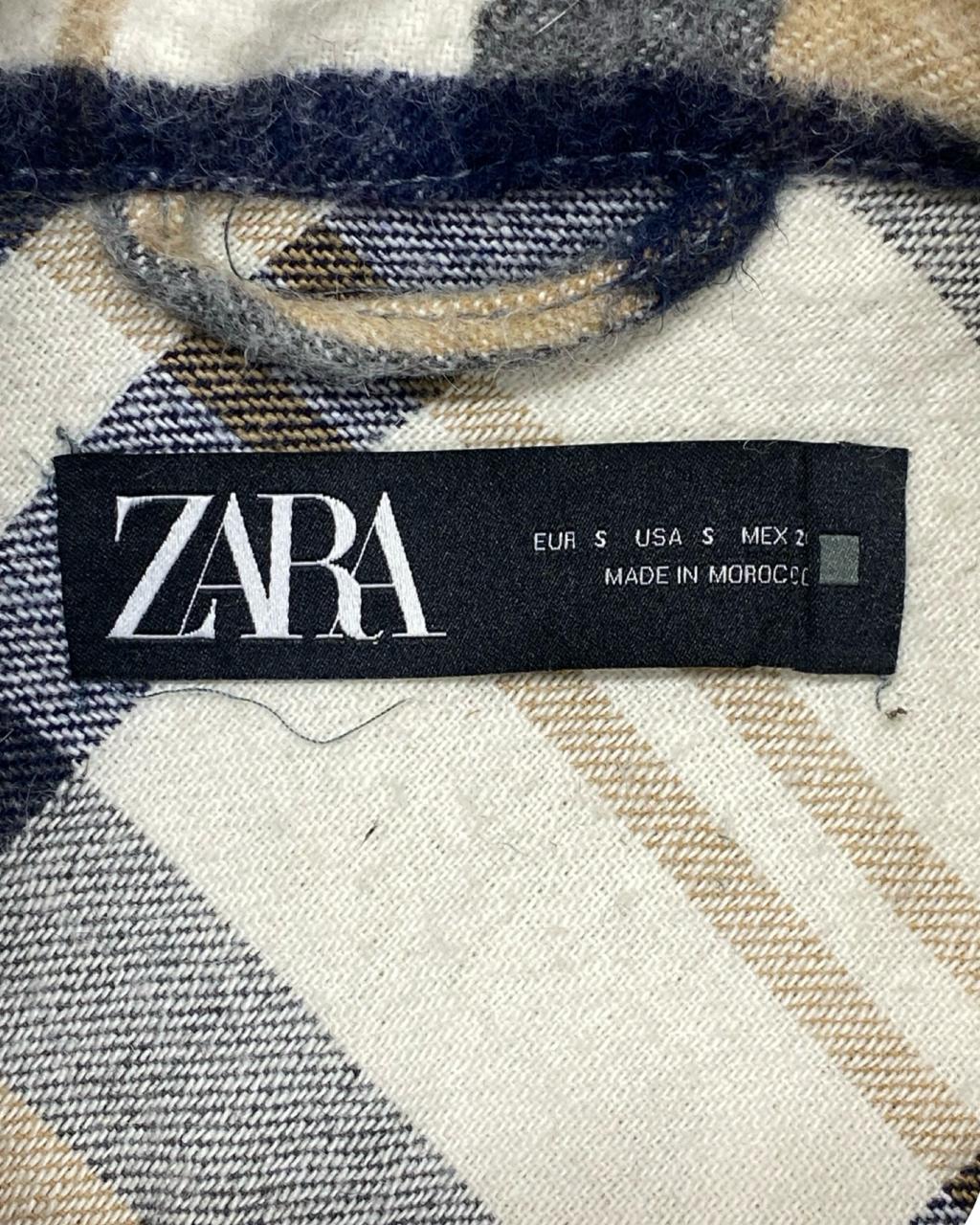 ZARA Multicolor Plaid Overshirt | Size Large| Chest 23.5”