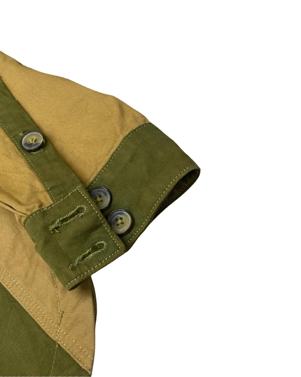 Bershka Multicolor Panel Utility Overshirt | Size Medium | Chest 21.5”