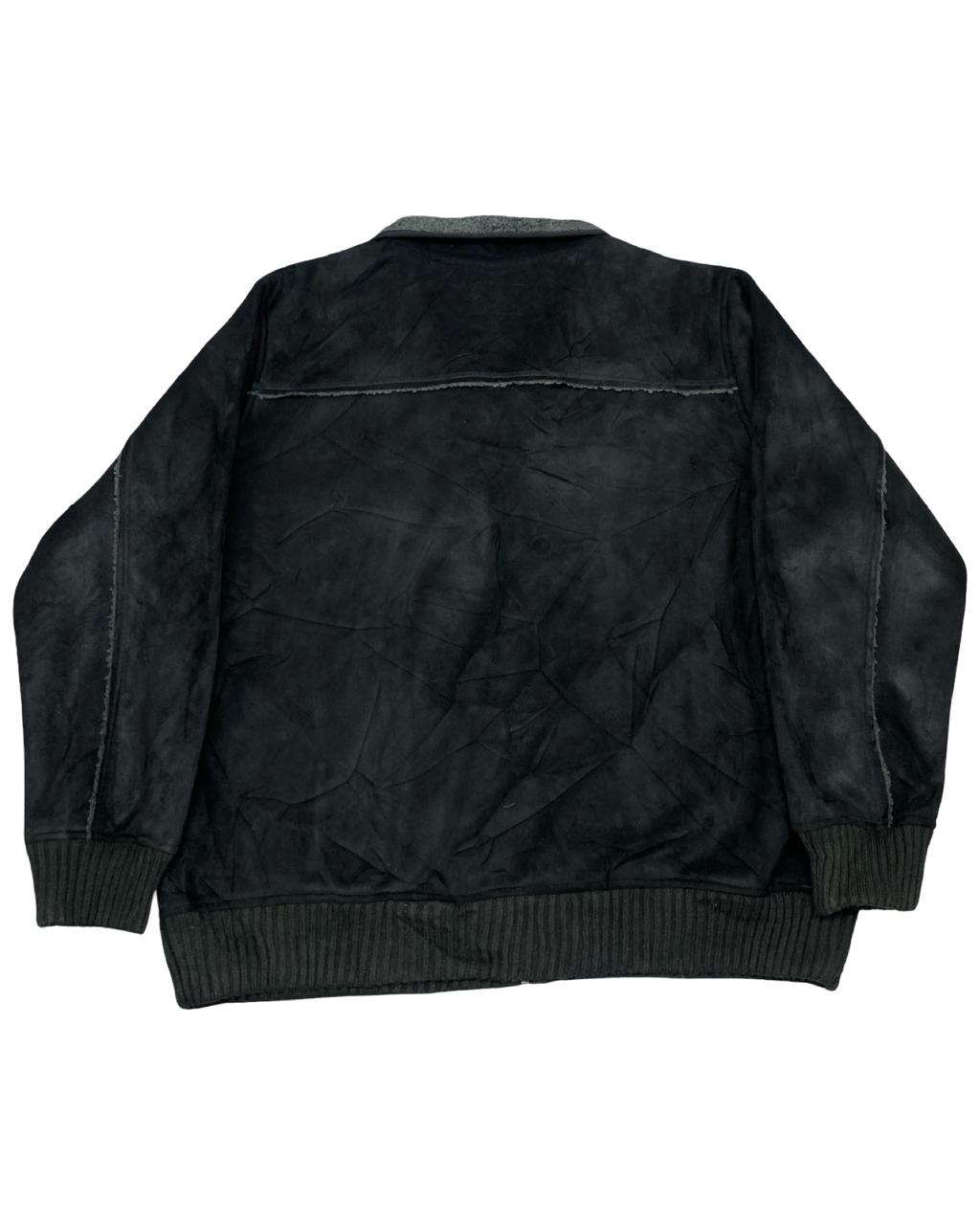 M&S Blue Harbour Black Faux Shearling Jacket | Size XXL | Chest 27.5”