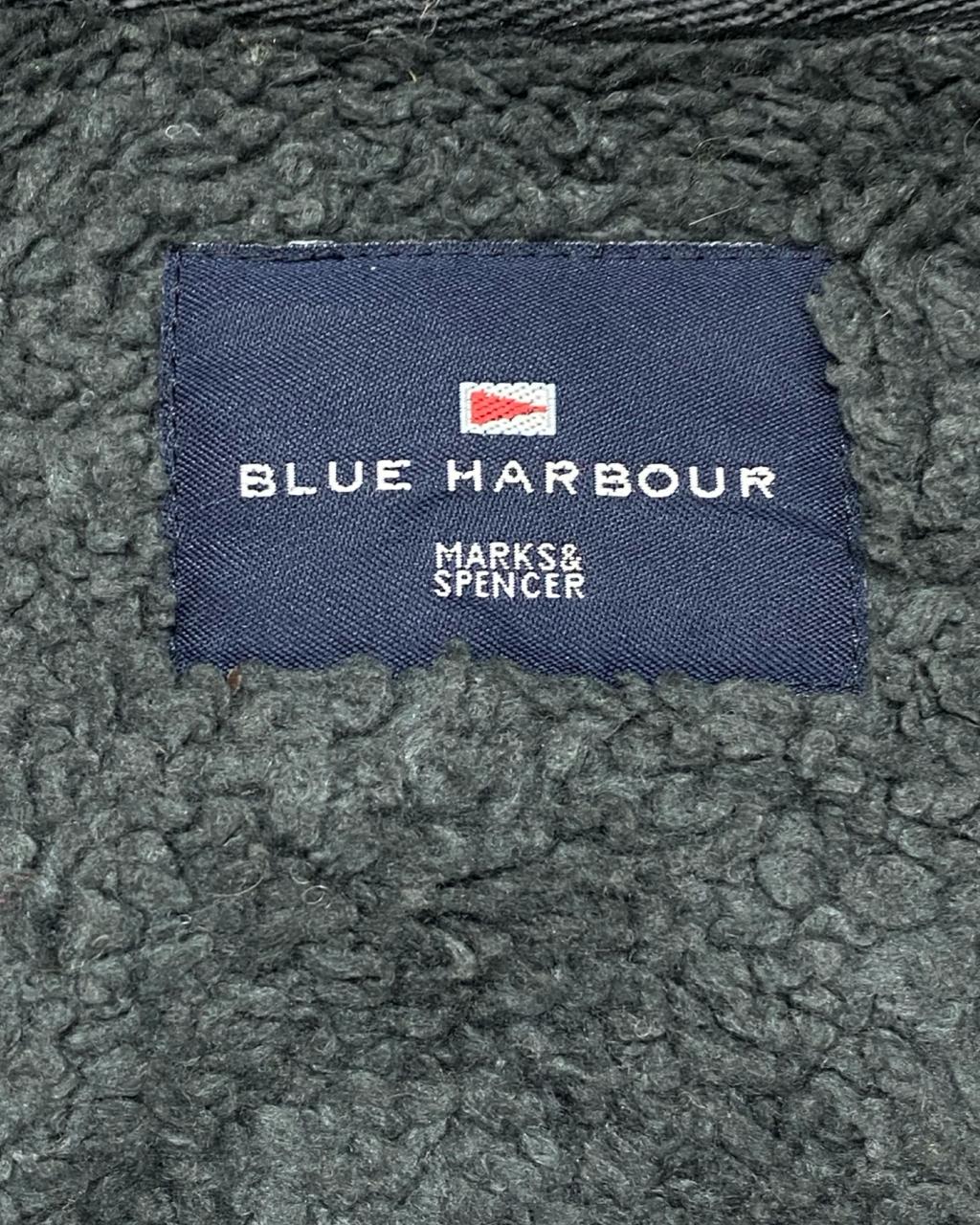 M&S Blue Harbour Black Faux Shearling Jacket | Size XXL | Chest 27.5”