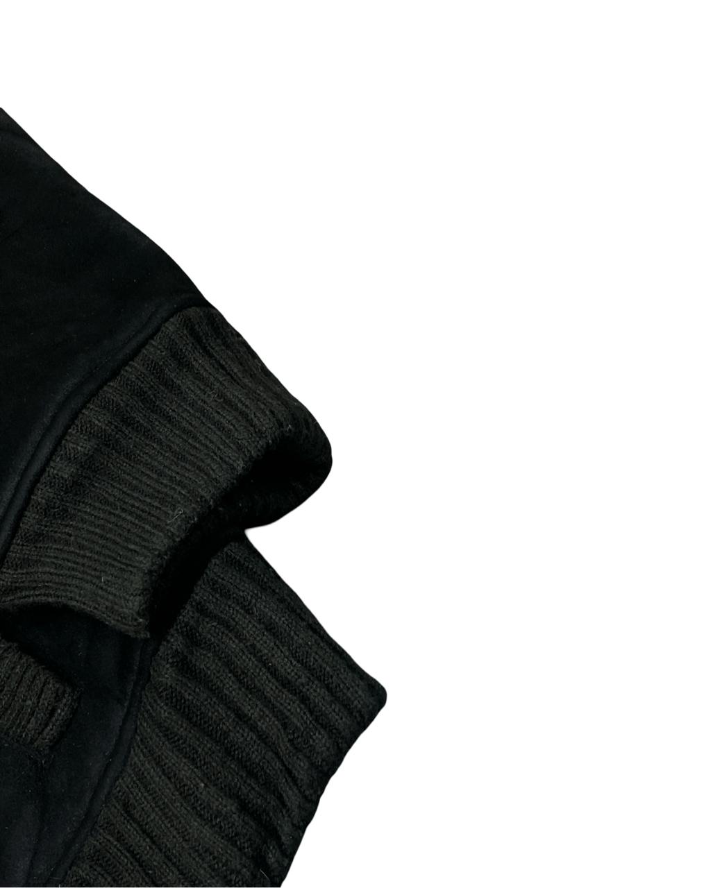 M&S Blue Harbour Black Faux Shearling Jacket | Size XXL | Chest 27.5”