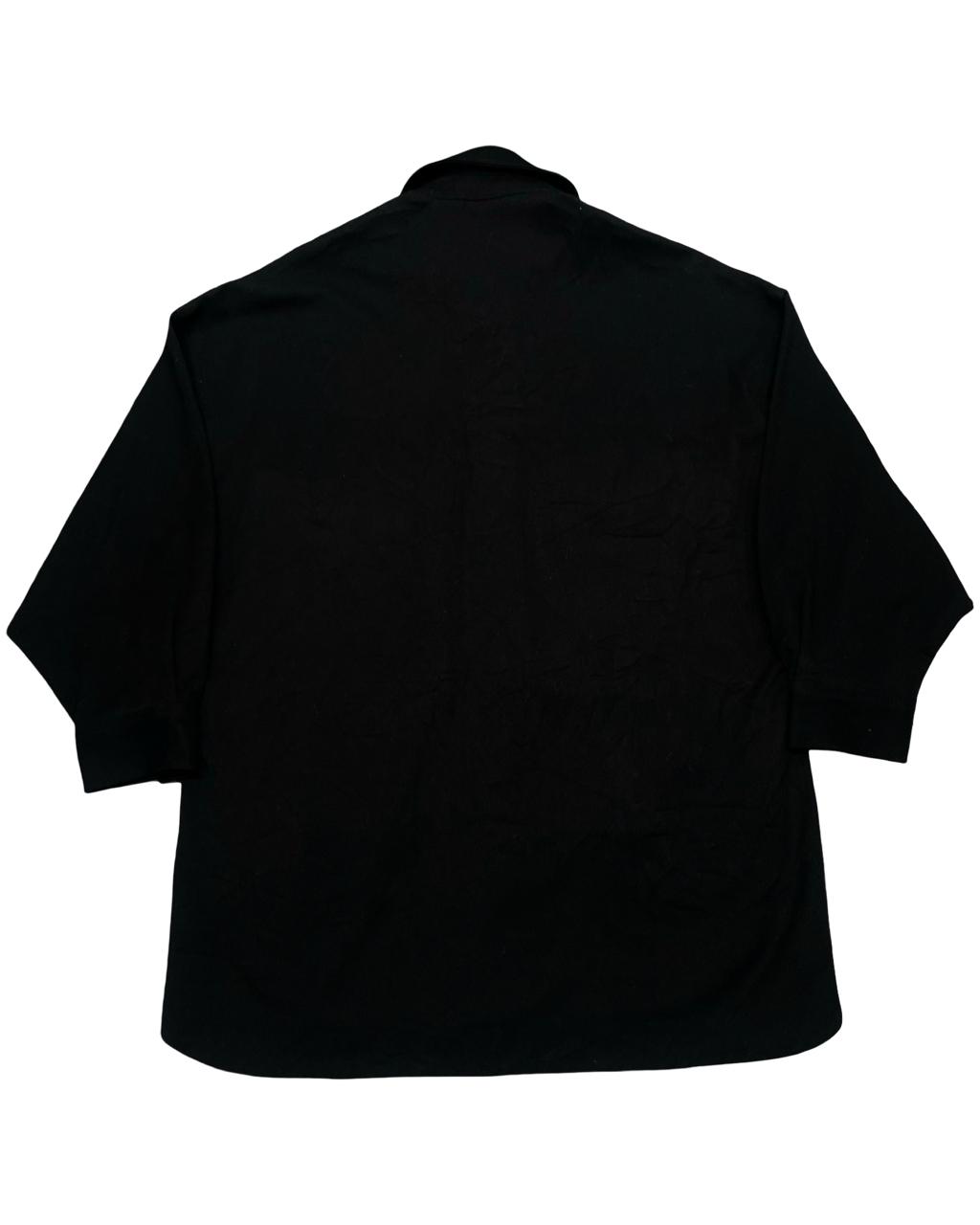 ZARA Black Oversized Utility Overshirt | Size Medium| Chest 22.5”