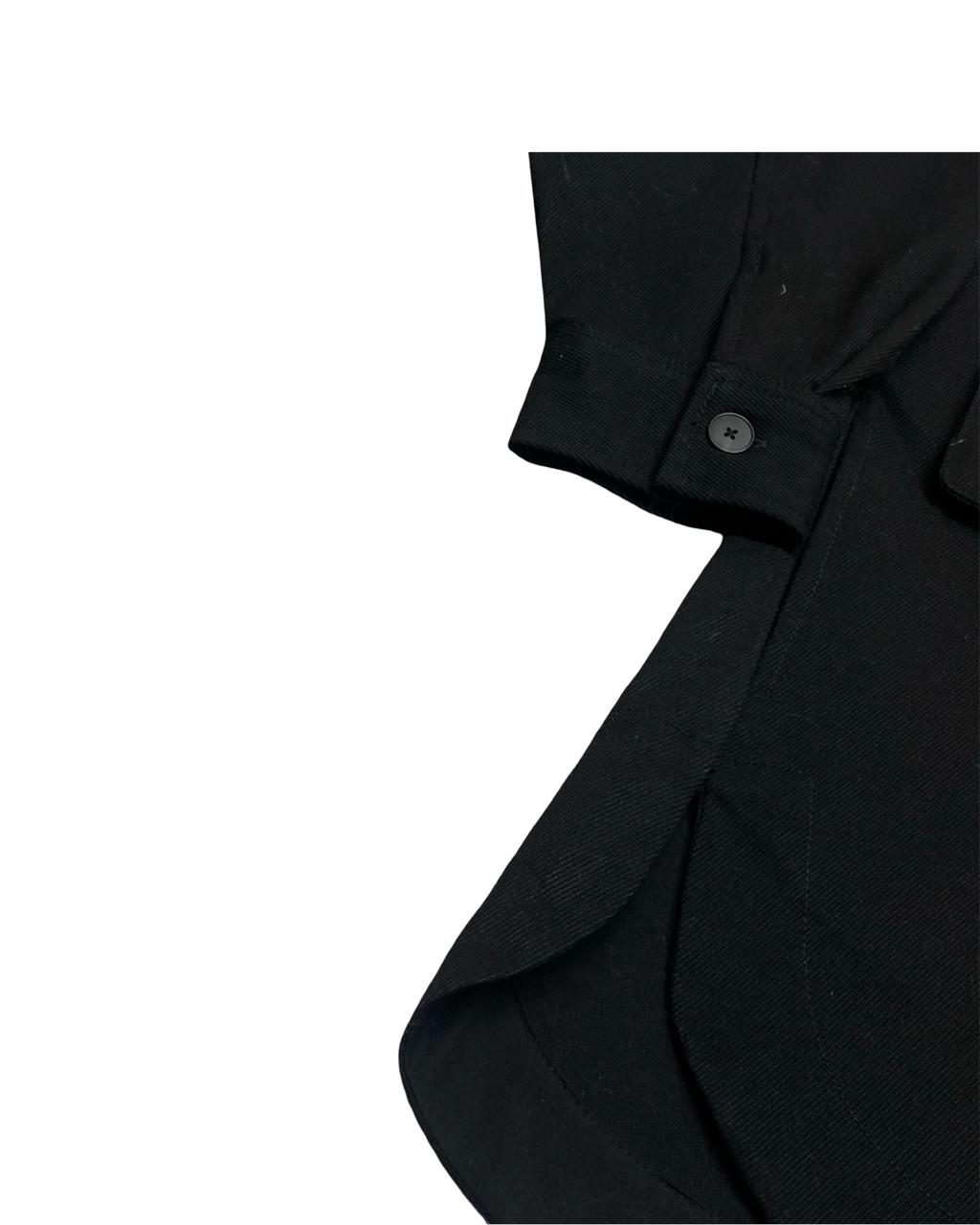 ZARA Black Oversized Utility Overshirt | Size Medium| Chest 22.5”