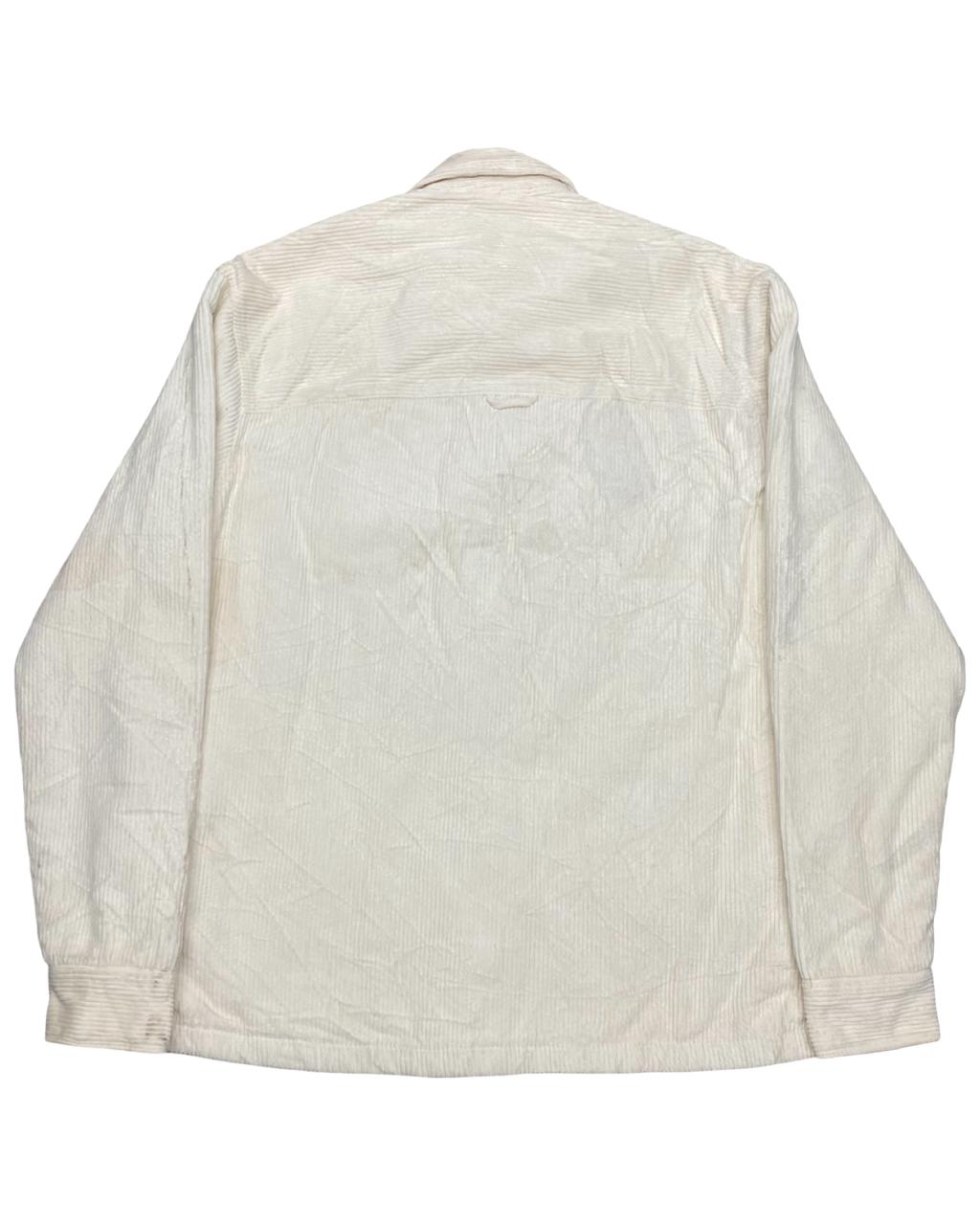 ZARA Cream Corduroy Overshirt | Size Medium| Chest 22.5”