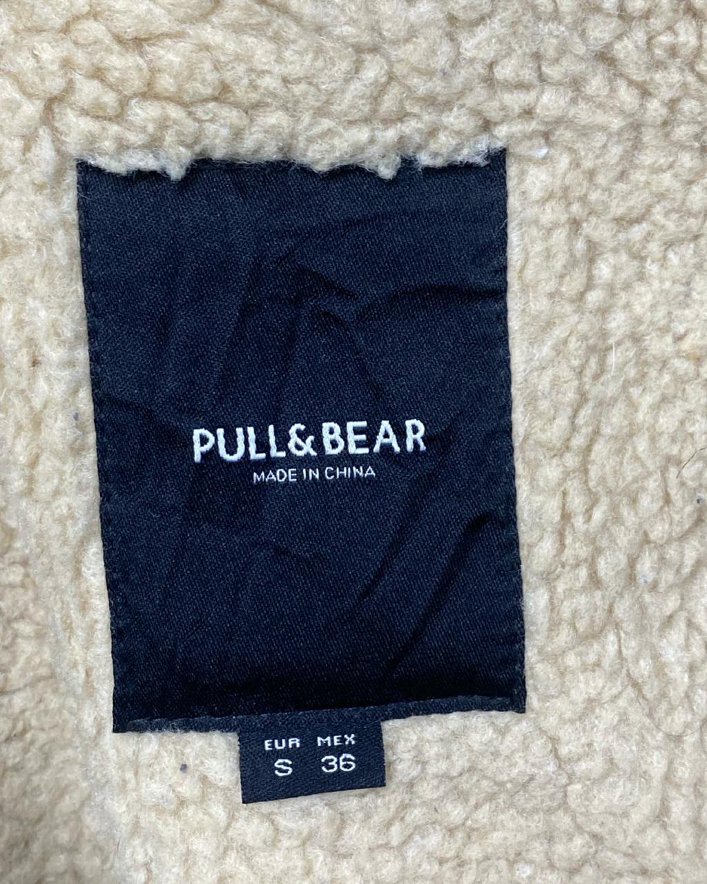 Pull&Bear Black Faux Shearling Jacket | Size Small | Chest 19”