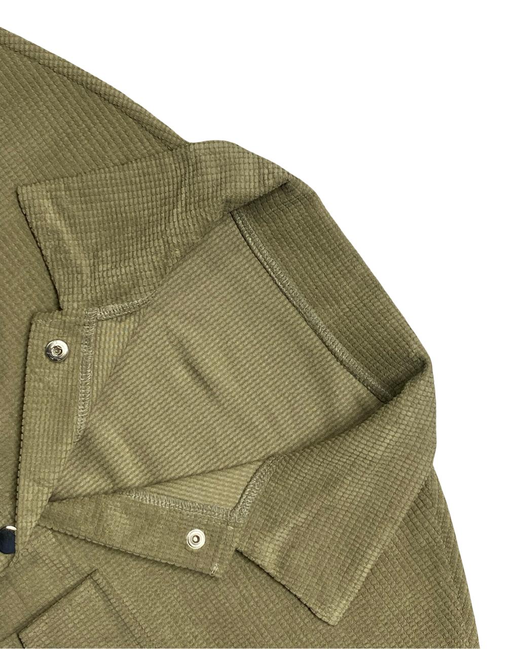 SHEIN Olive Green Overshirt | Size Large | Chest 24.5”