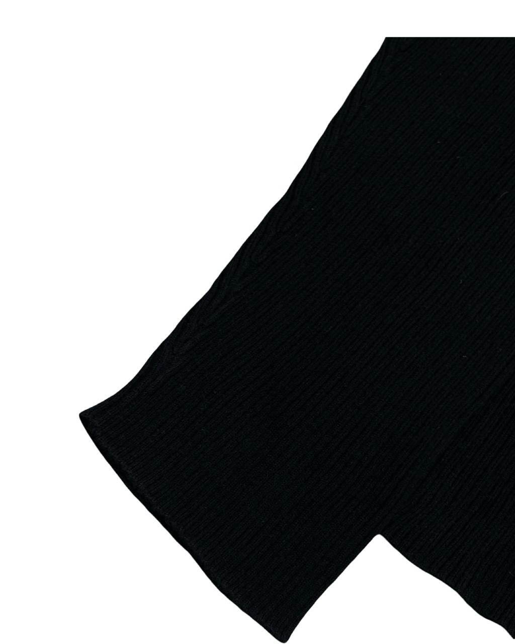 GAP Black Ribbed Cotton Sweater | Size Large | Chest 23”