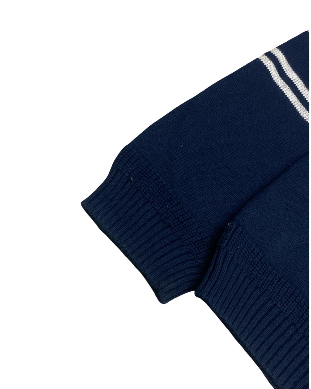 Levi’s Navy Blue Striped Cotton Sweater | Size Large | Chest 24”