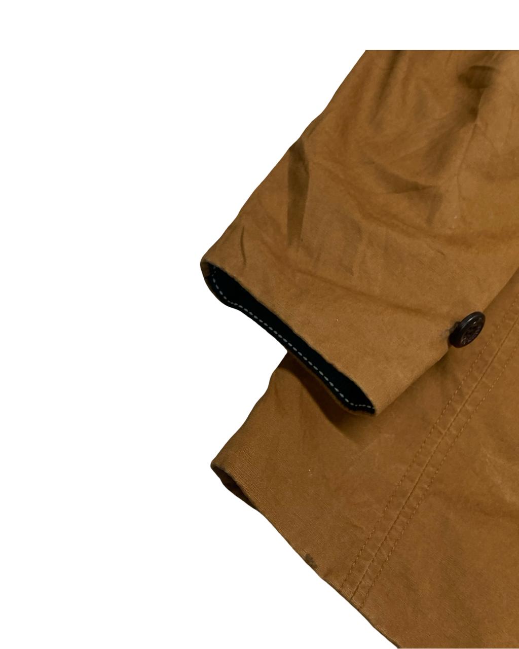 Pull&Bear Brown Button-Up Field Jacket | Size Medium | Chest 21.5”