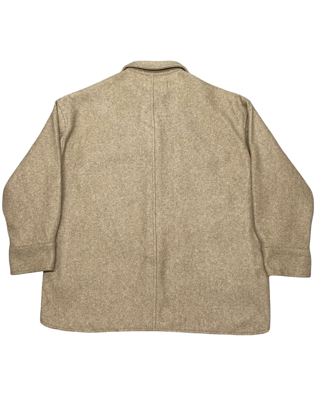 ZARA Man Camel Wool-Blend Overshirt | Size Large | Chest 23.5”