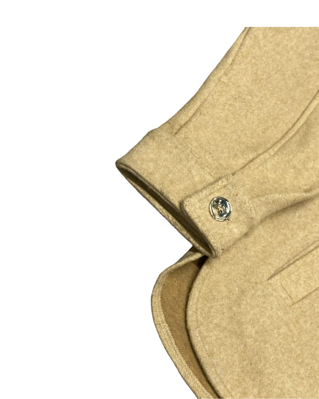 ZARA Man Classic Beige Shirt Jacket | Size Small | Chest 20”