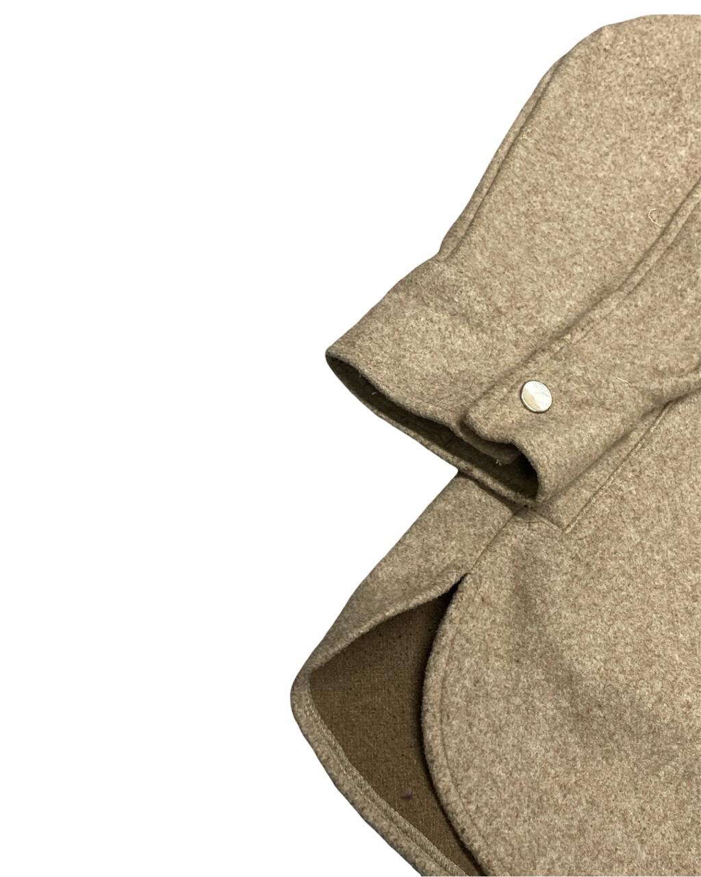 ZARA Man Camel Wool-Blend Overshirt | Size Large | Chest 23.5”