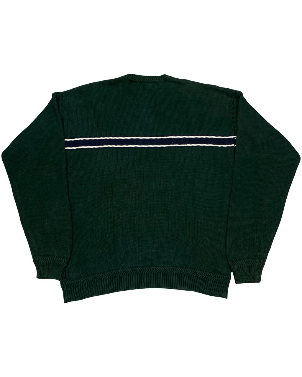 NAUTICA Forest Green Crewneck Sweater | Size Large | Chest 23”