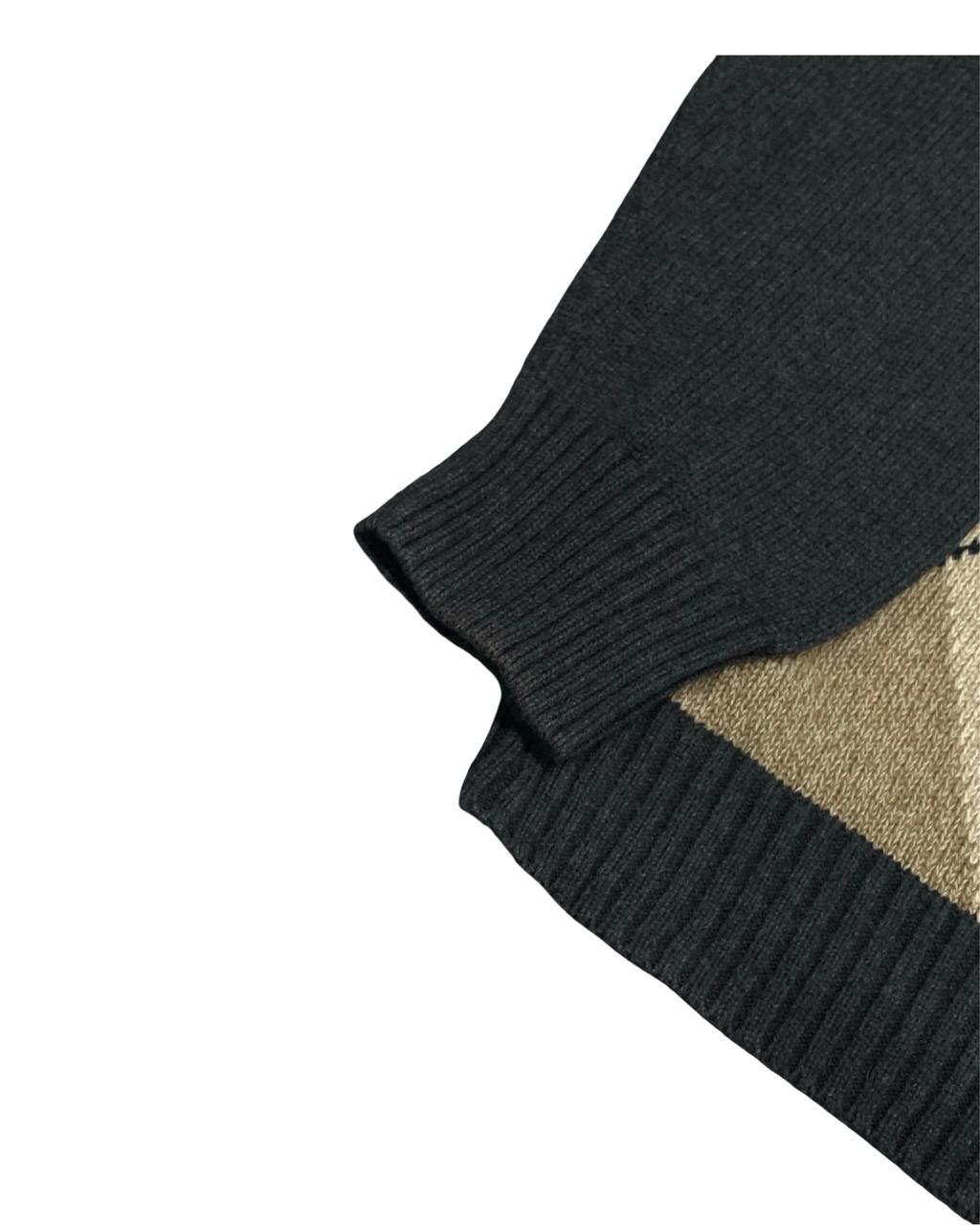 DOCKERS Argyle Crewneck Sweater | Size Large | Chest 25”