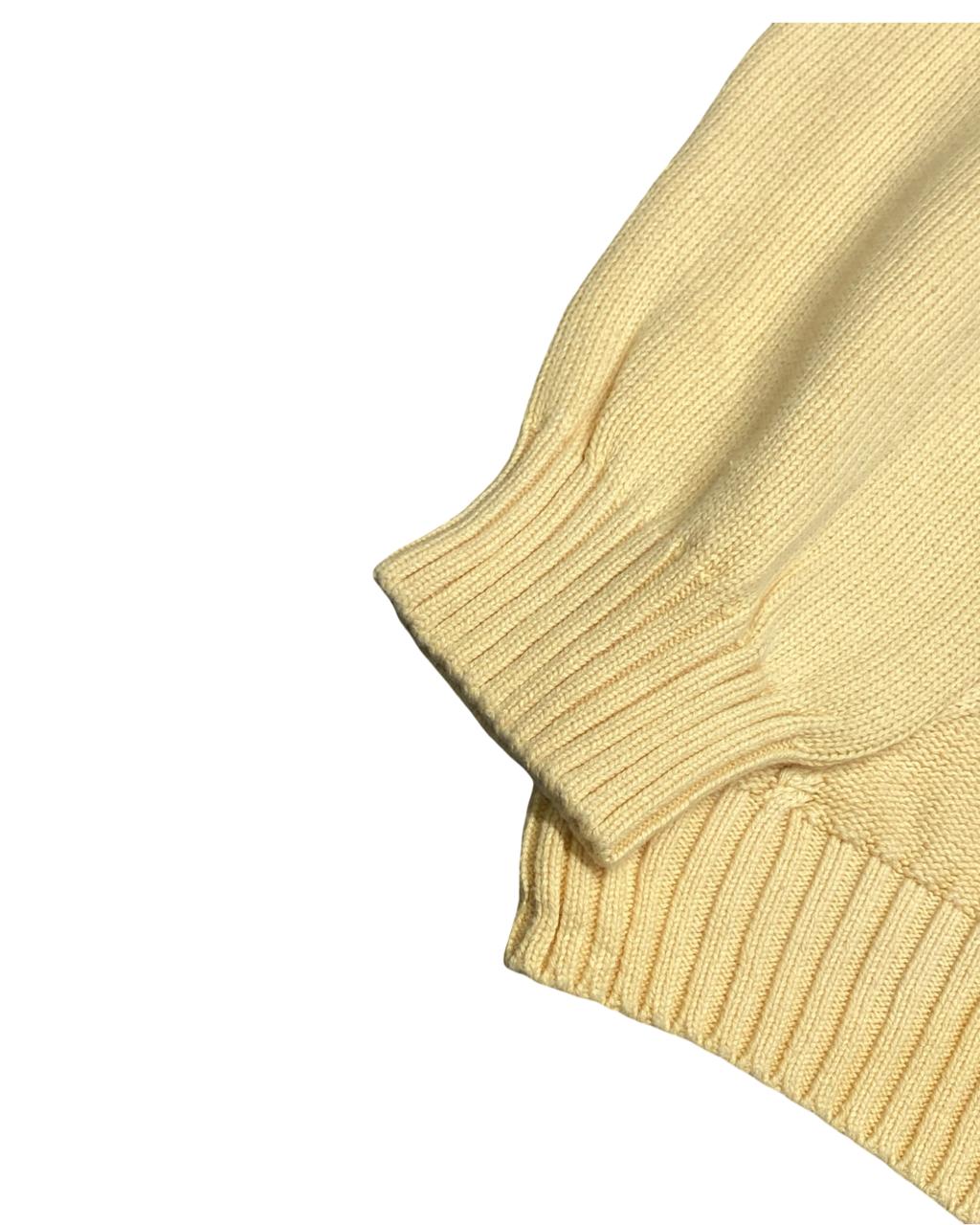 IZOD Diamond-Knit Cream Sweater | Size XL | Chest 24.5”