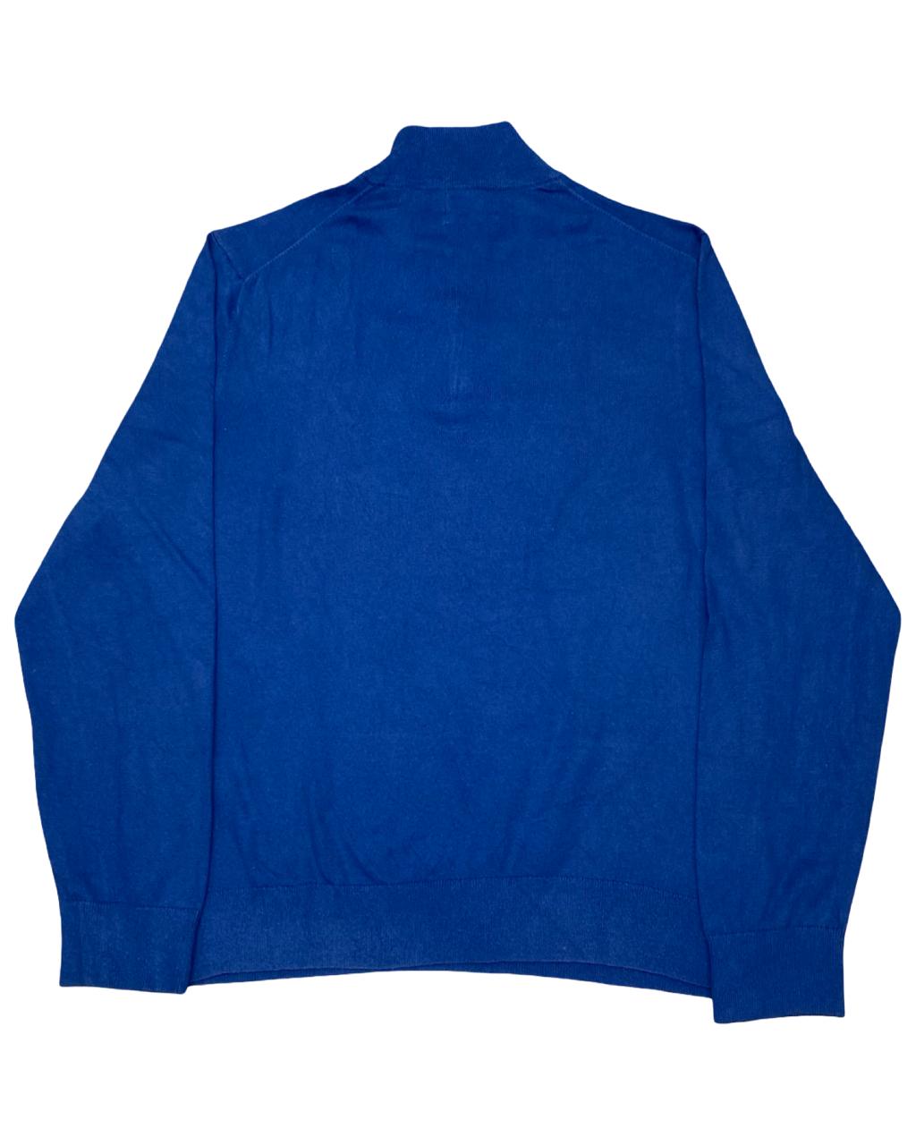 Nautica Blue Navtech Quarter-Zip Sweater | Size Large | Chest 23”