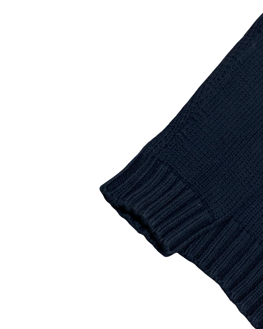 GAP Navy Chunky Knit V-Neck Sweater | Size Large | Chest 24”