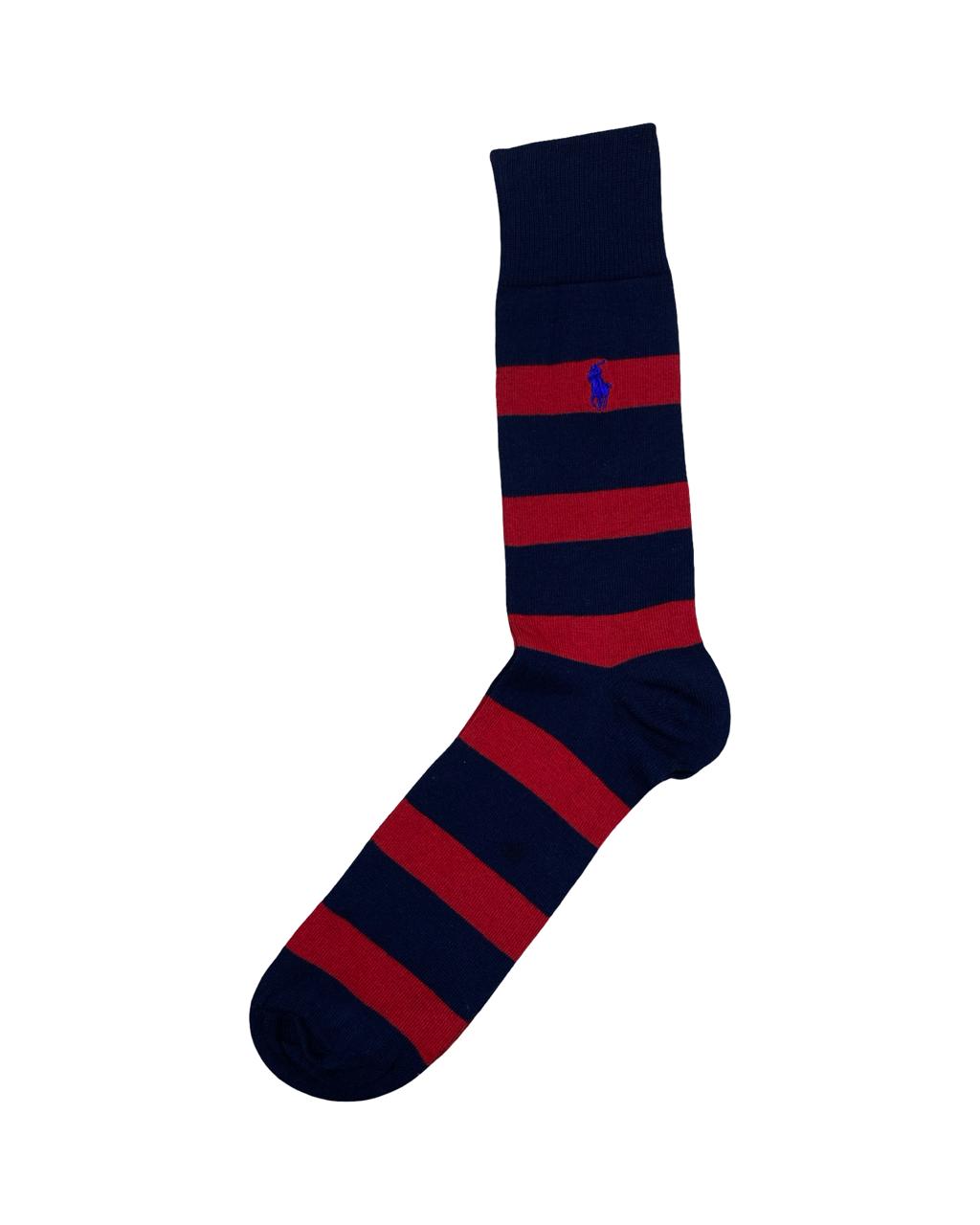 Ralph Lauren 3-Pair Navy Classics Socks Set – Stripe, Solid & Argyle | Factory Leftovers