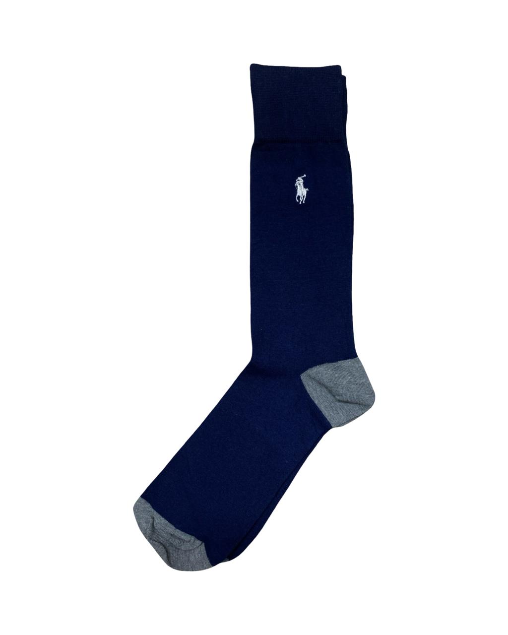 Ralph Lauren 3-Pair Stripe & Classic Logo Socks Set – Green & Navy | Factory Leftovers