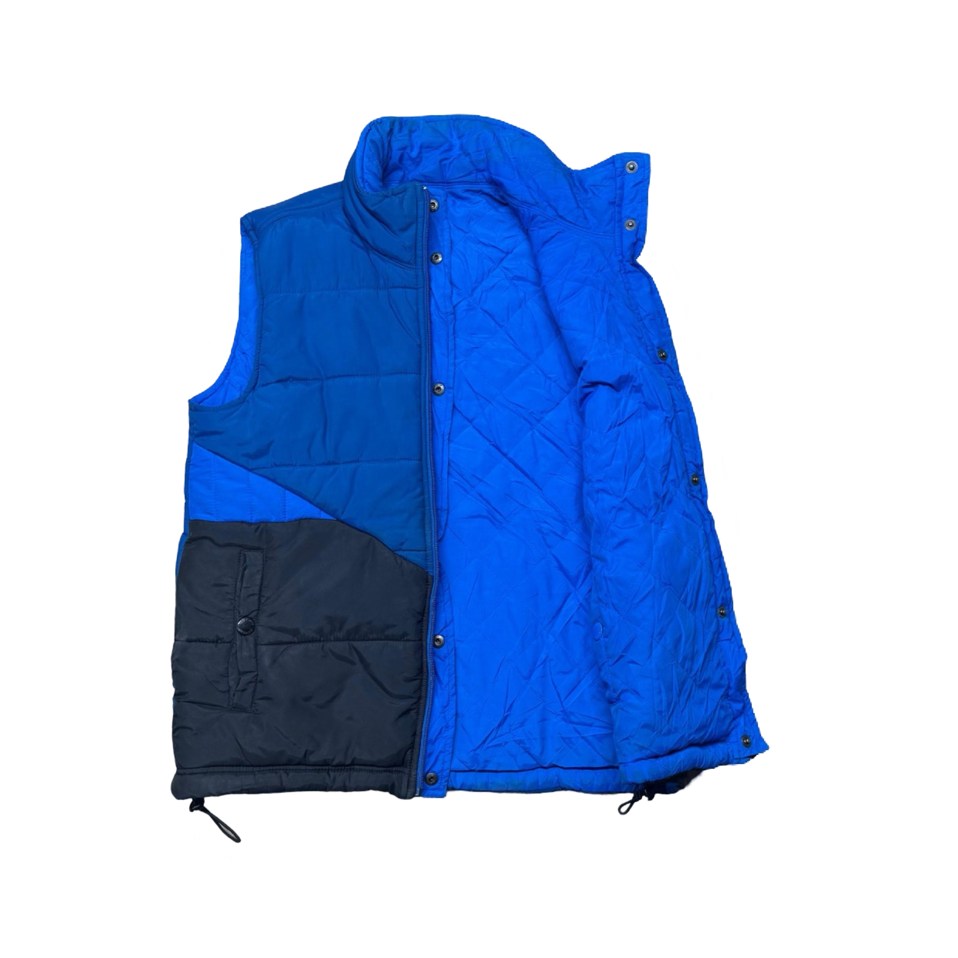Adidas Originals Blue/Black Puffer Vest | Small