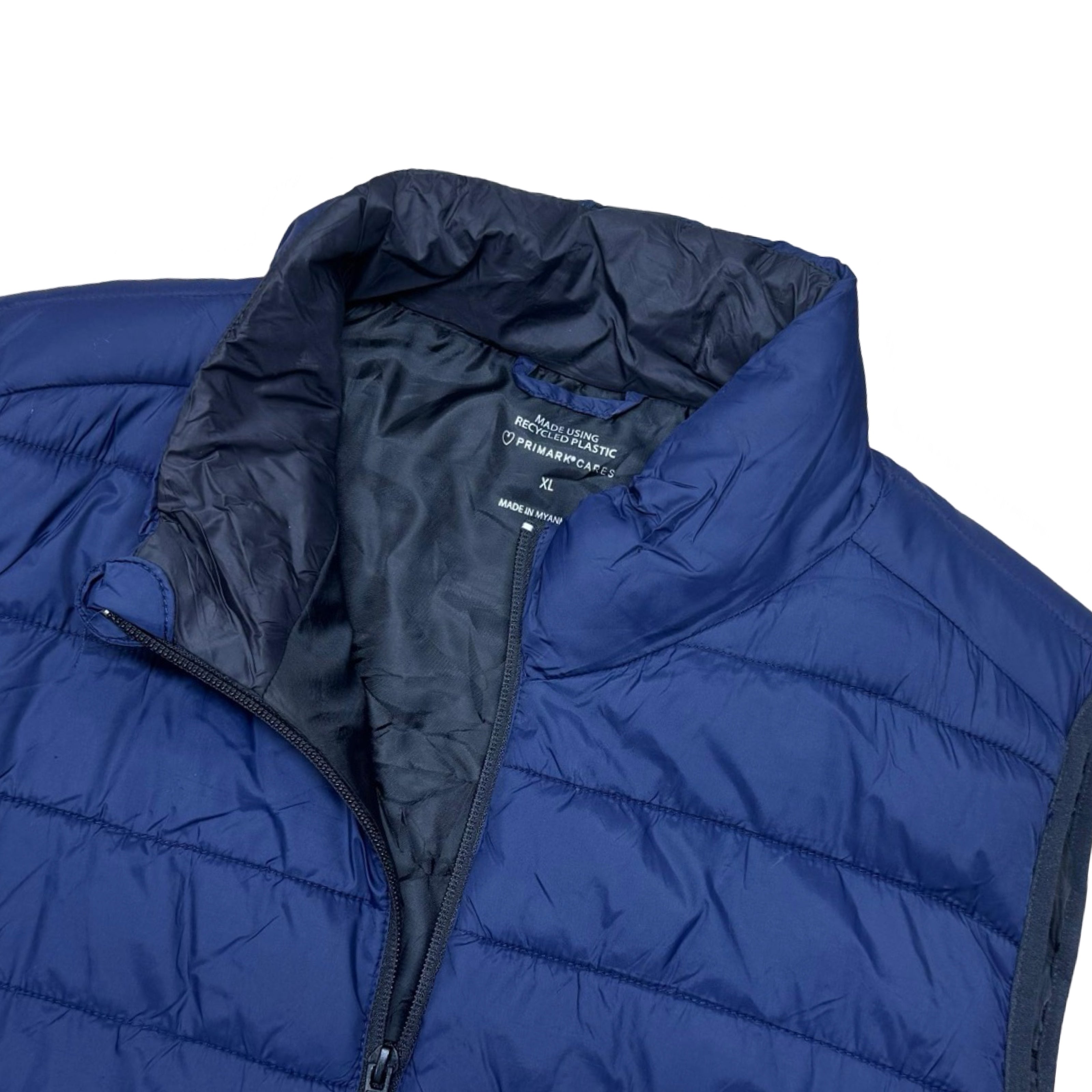 Primark Blue Puffer Vest | Large