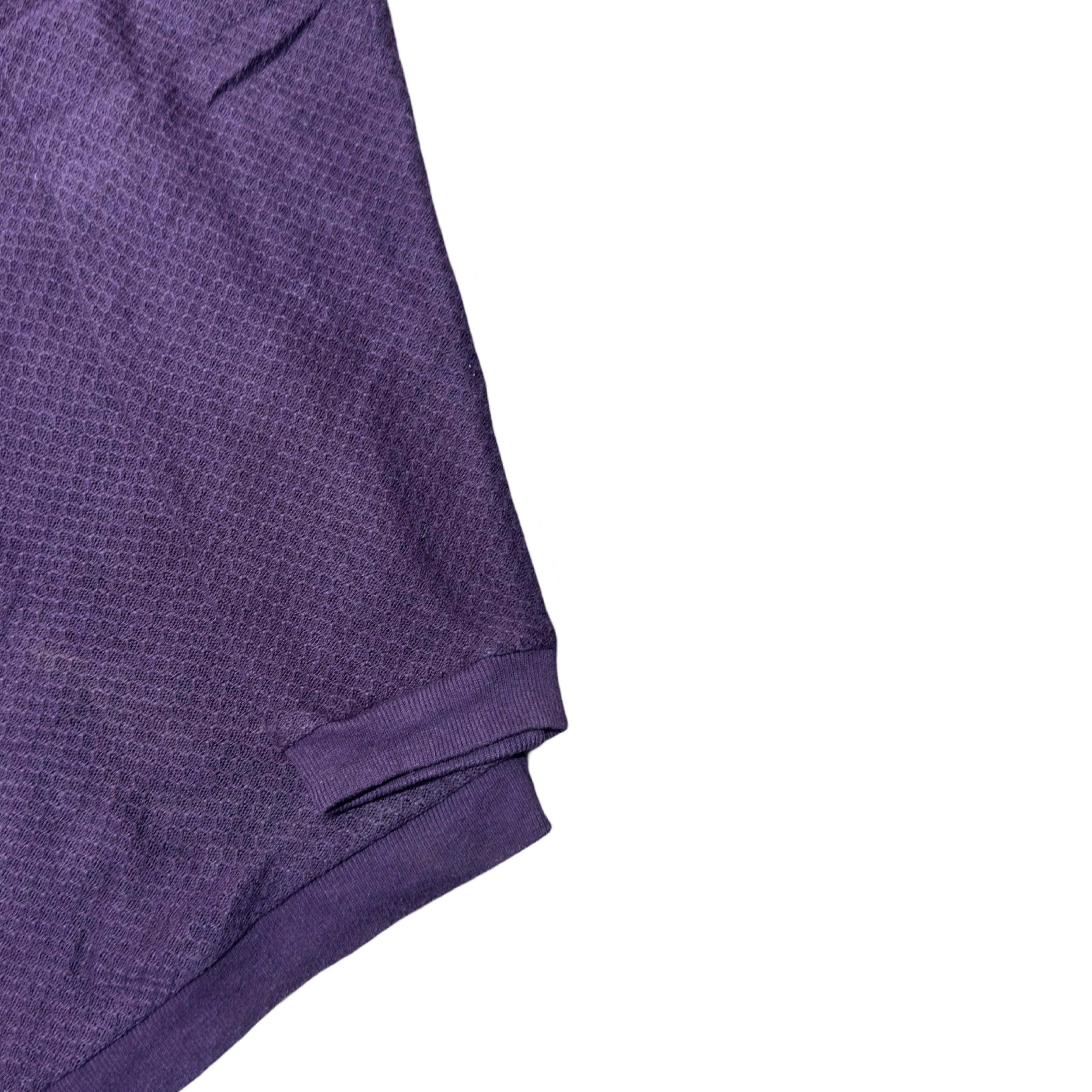 Zara Man Plum Textured Crew Neck Sweater | Medium