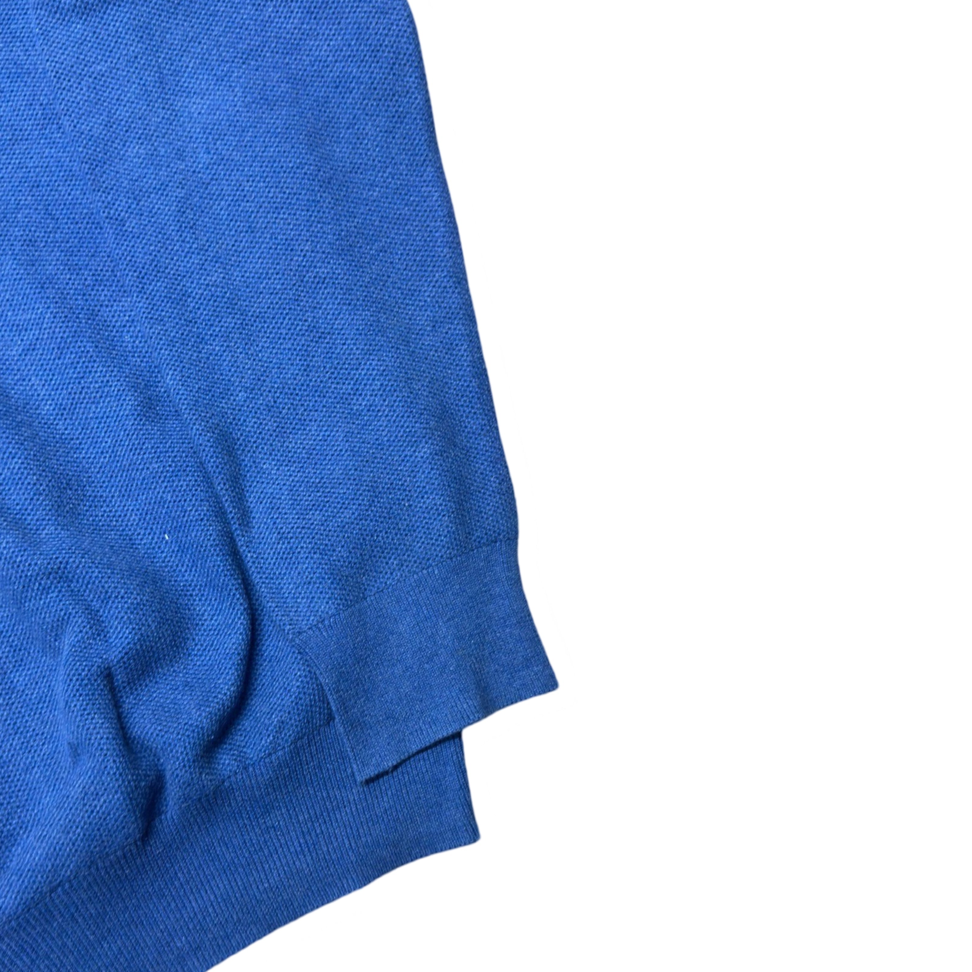 Polo Ralph Lauren Blue Knitted Texture Sweater | Large
